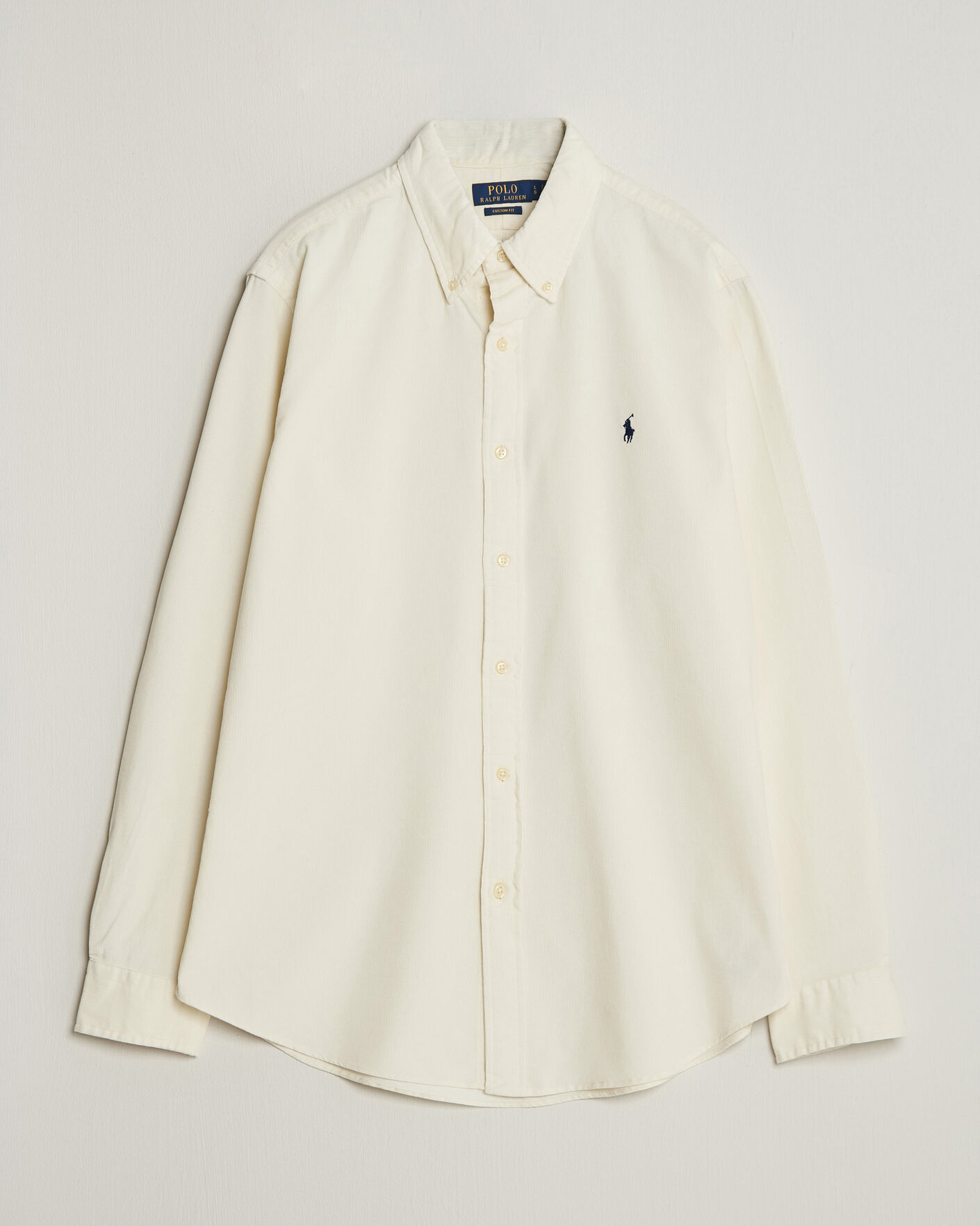 Men | Shirts | Polo Ralph Lauren | Custom Fit BD Corduroy Shirt Clubhouse Cream