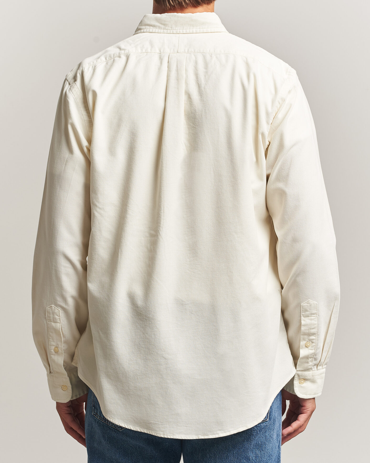 Men | Shirts | Polo Ralph Lauren | Custom Fit BD Corduroy Shirt Clubhouse Cream
