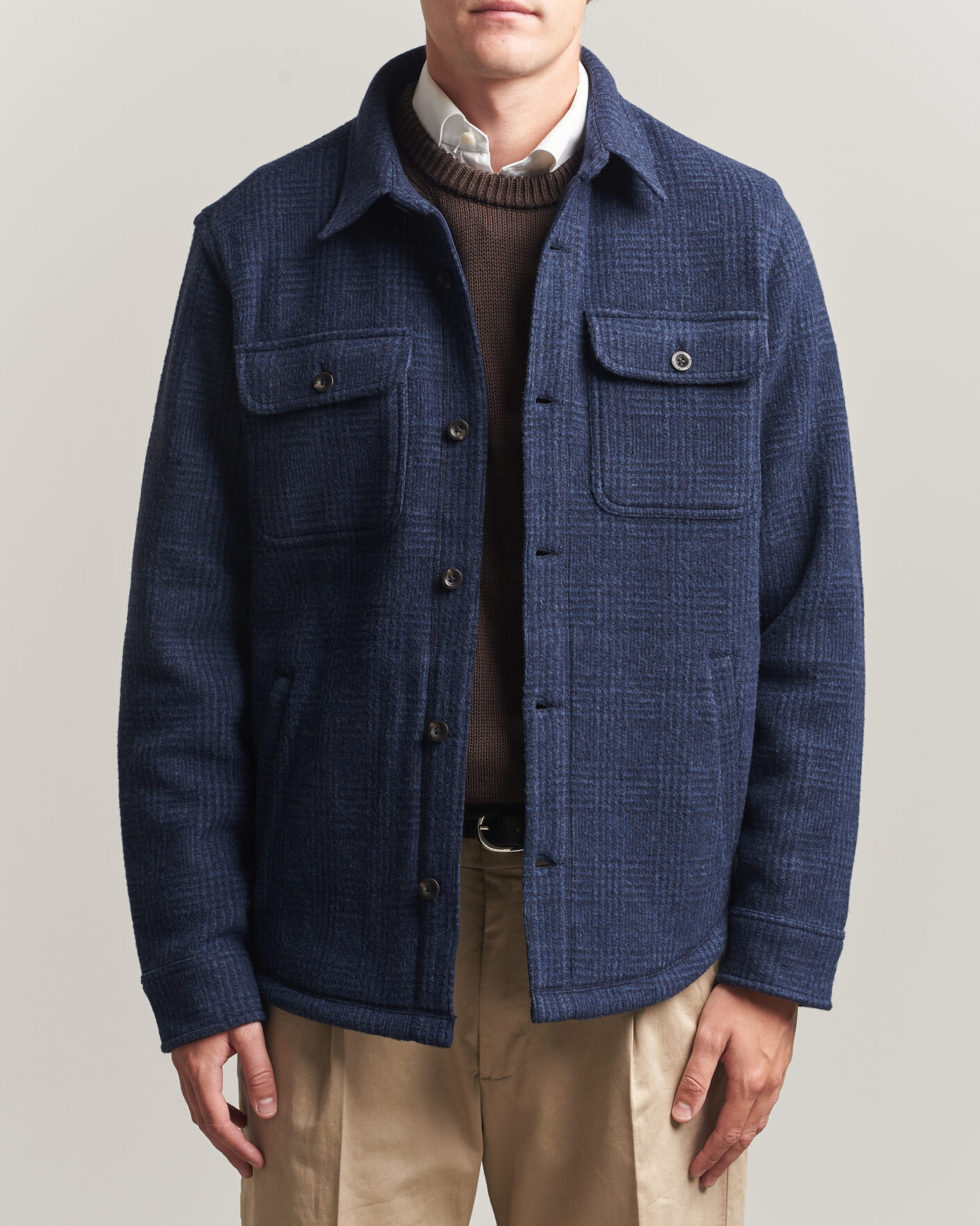 Men | Shirts | Polo Ralph Lauren | Hudson Brushed Shirt Navy