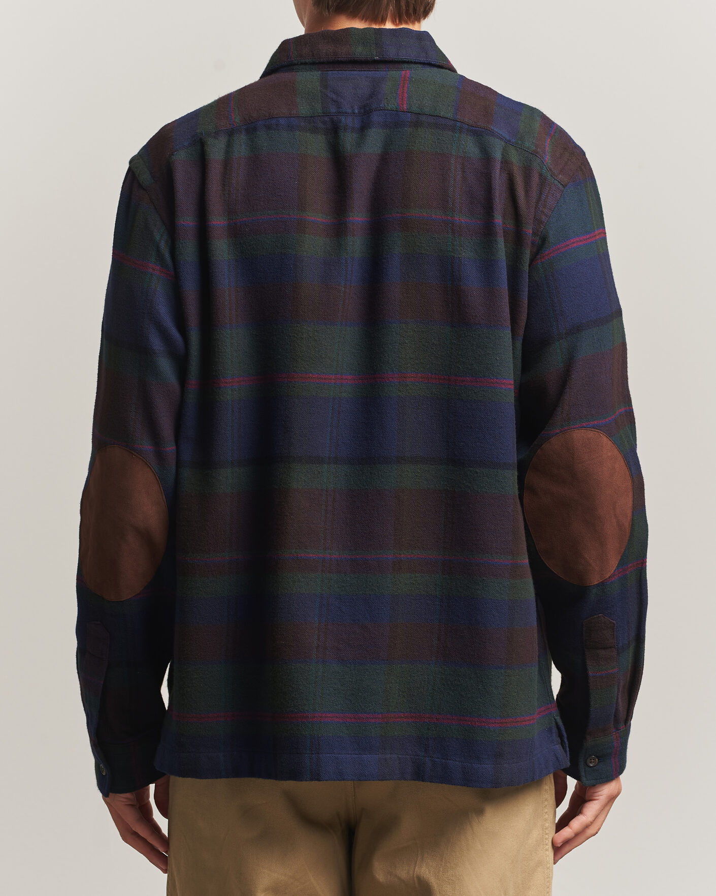 Men | Shirts | Polo Ralph Lauren | Hudson Ranch Checked Overshirt Olive Royal
