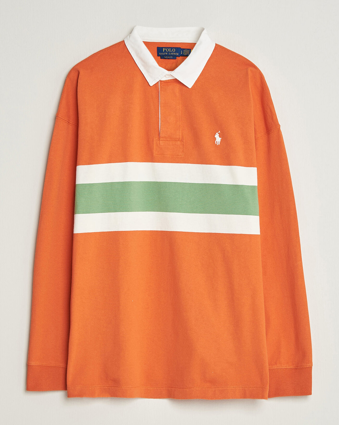 Polo Ralph Lauren Knitted Jersey Rugby Shirt Solar Sky Multi at