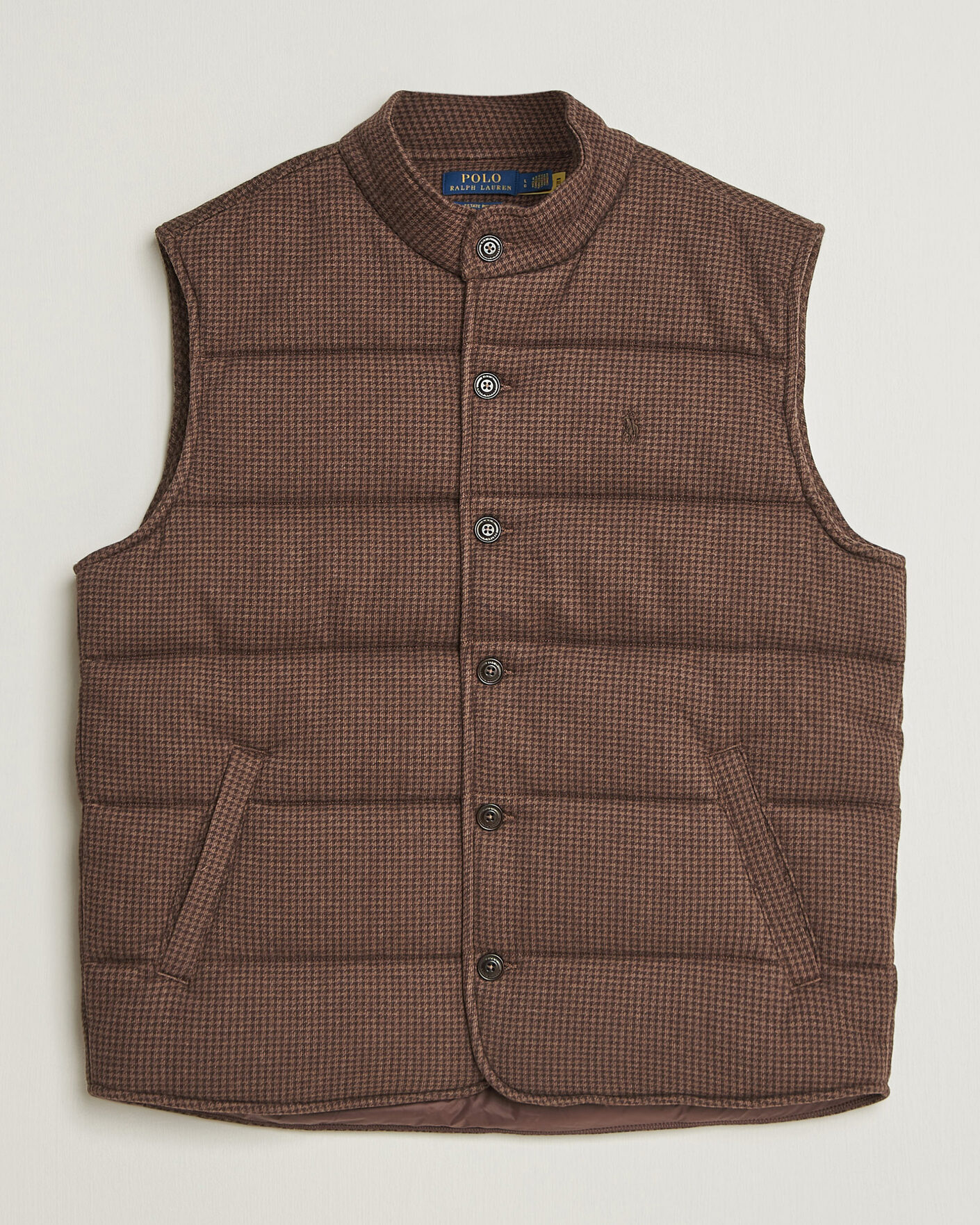 Men | Sweaters & Knitwear | Polo Ralph Lauren | Double Knitted Jaquard Vest Nutmeg Brown