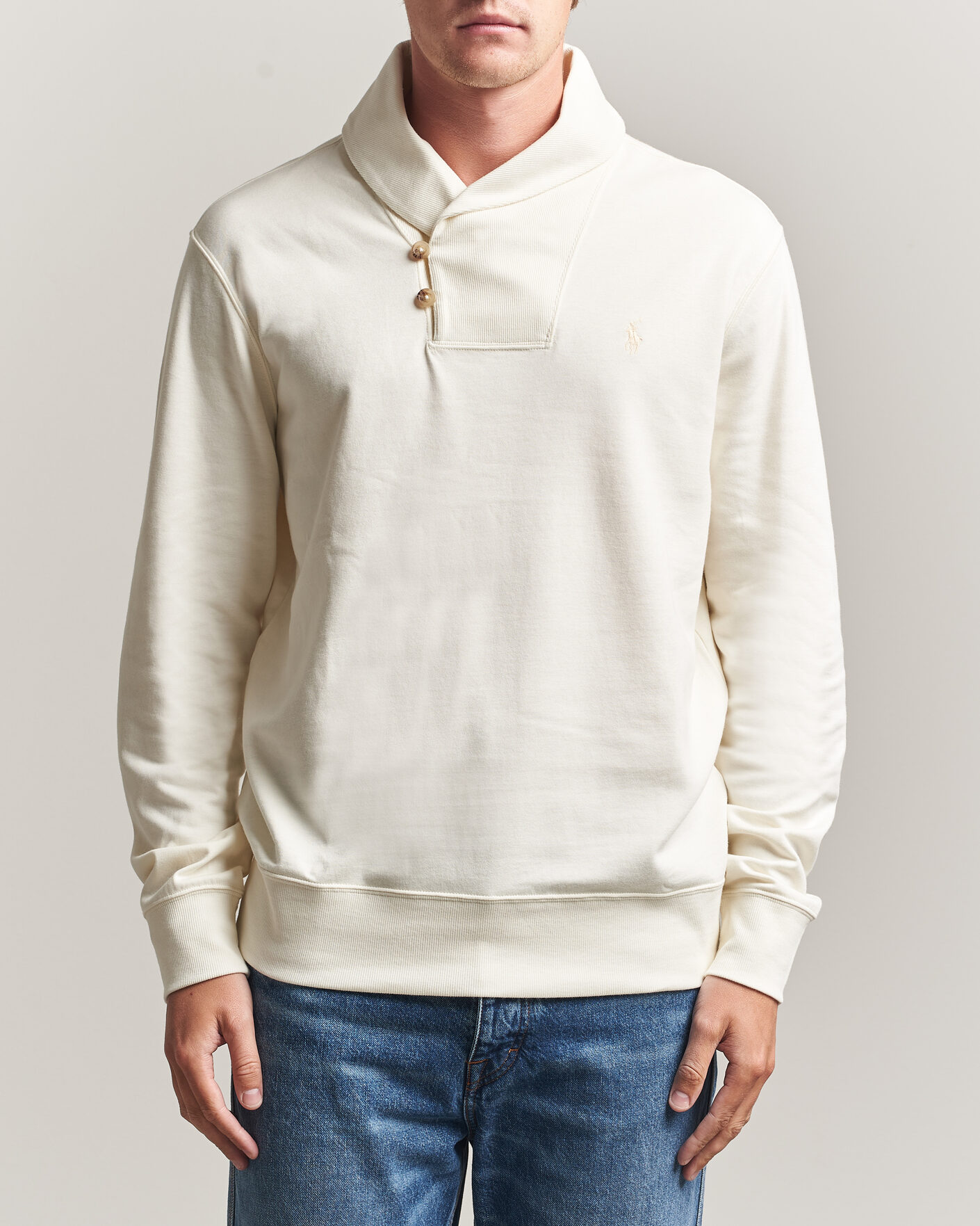 Sunflower Aske Boucle Sweater Off White at CareOfCarl.com