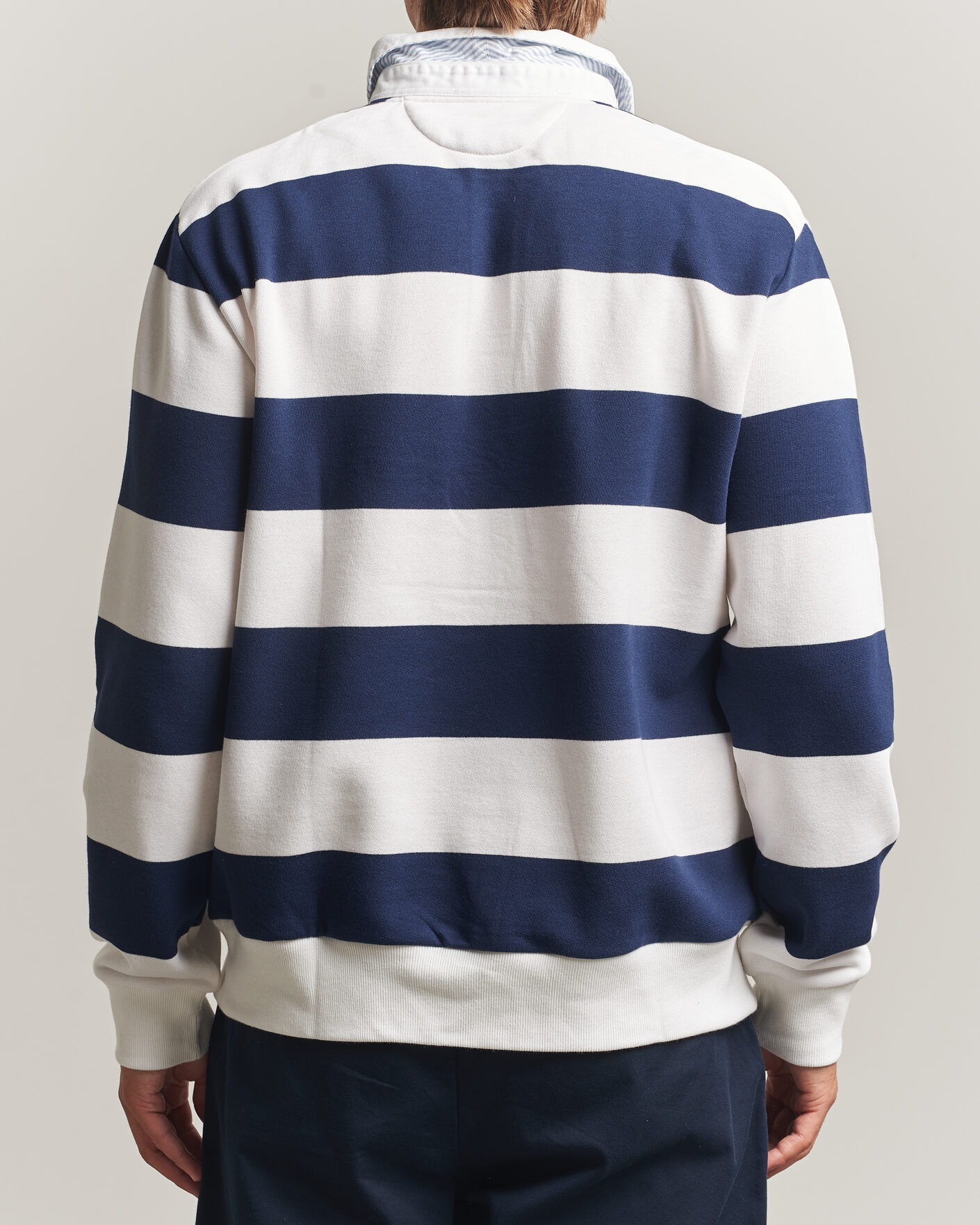 Men | Sweaters & Knitwear | Polo Ralph Lauren | Rugby Shirt Newport Navy/White