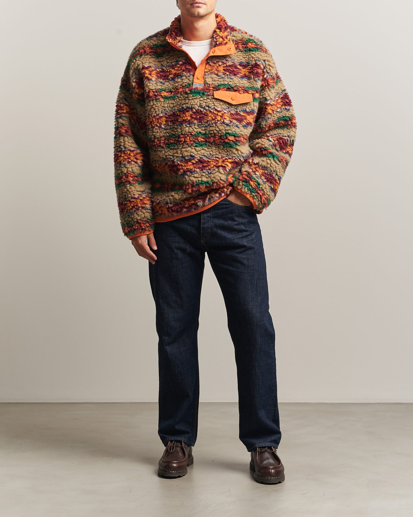 Men | Sweaters & Knitwear | Polo Ralph Lauren | Shaggy Hi Pile Red Rock Fairisle