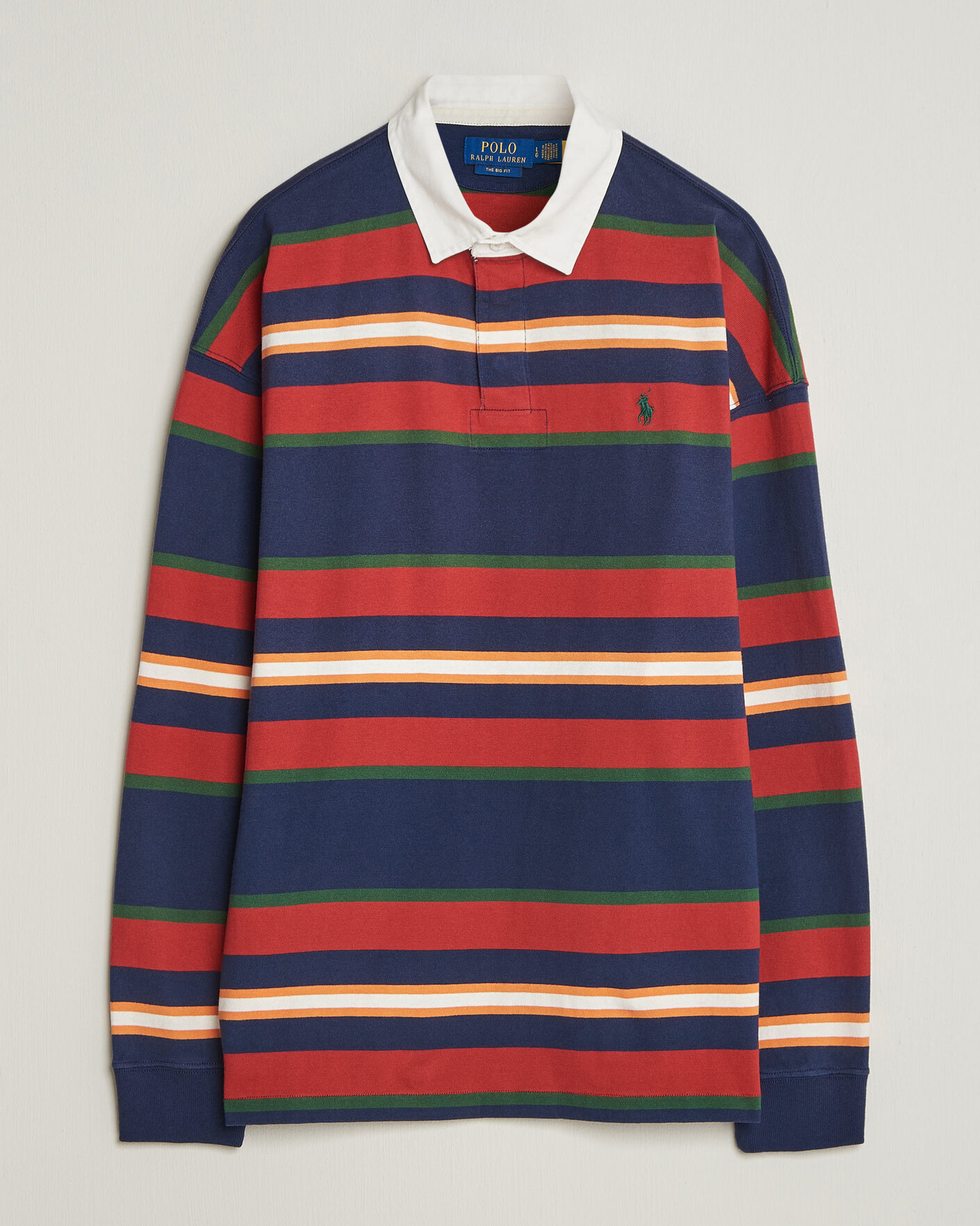 Men | Sweaters & Knitwear | Polo Ralph Lauren | Knitted Rugby Pullover Newport Navy Multi