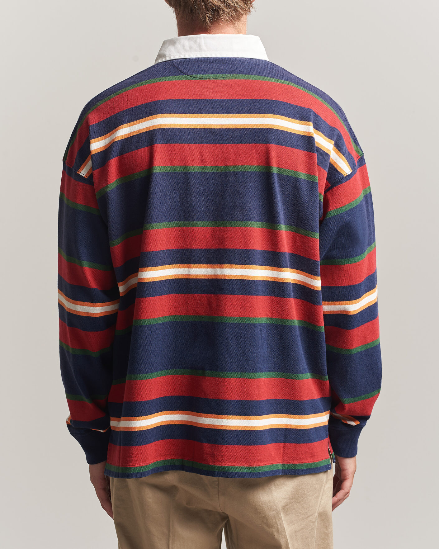 Men | Sweaters & Knitwear | Polo Ralph Lauren | Knitted Rugby Pullover Newport Navy Multi