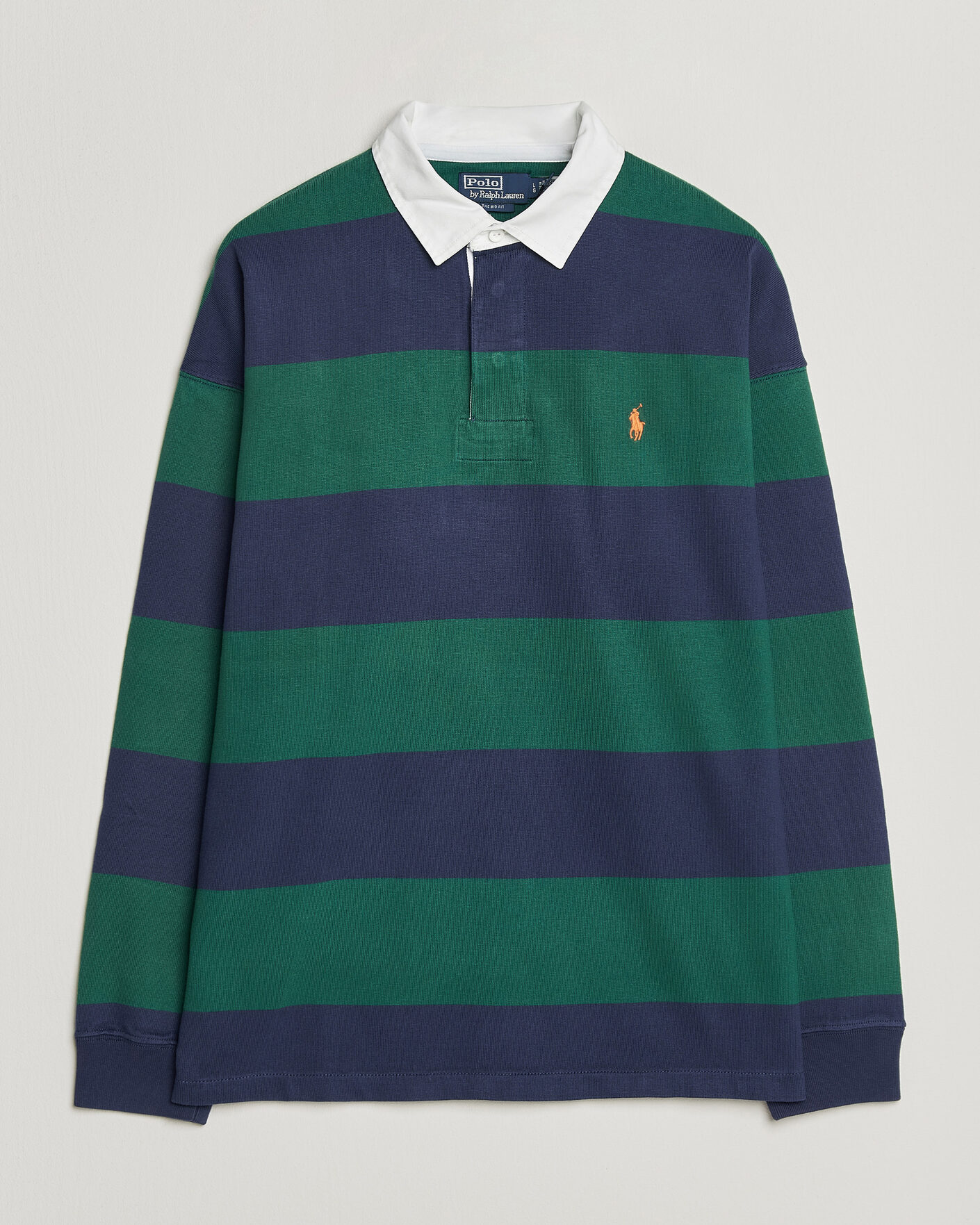 Men | Sweaters & Knitwear | Polo Ralph Lauren | Jersey Knitted Rugby Pullover Green/Cobolt