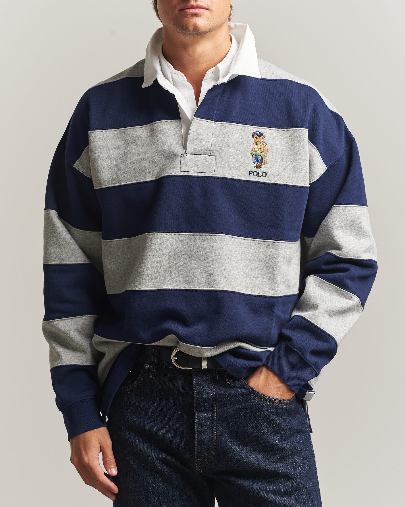Polo Ralph Lauren Rugby Pullover Navy/Andover Heather at