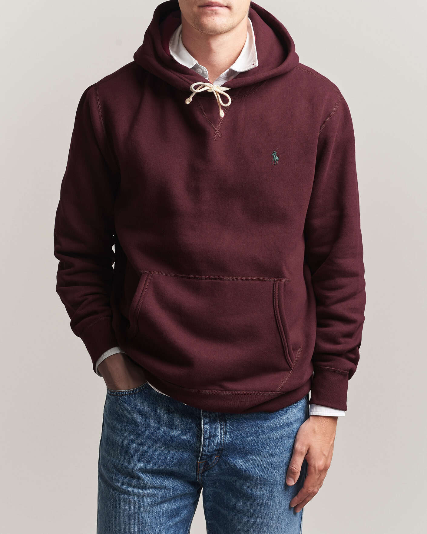 Men | Sweaters & Knitwear | Polo Ralph Lauren | RL Fleece Hoodie Classic Wine