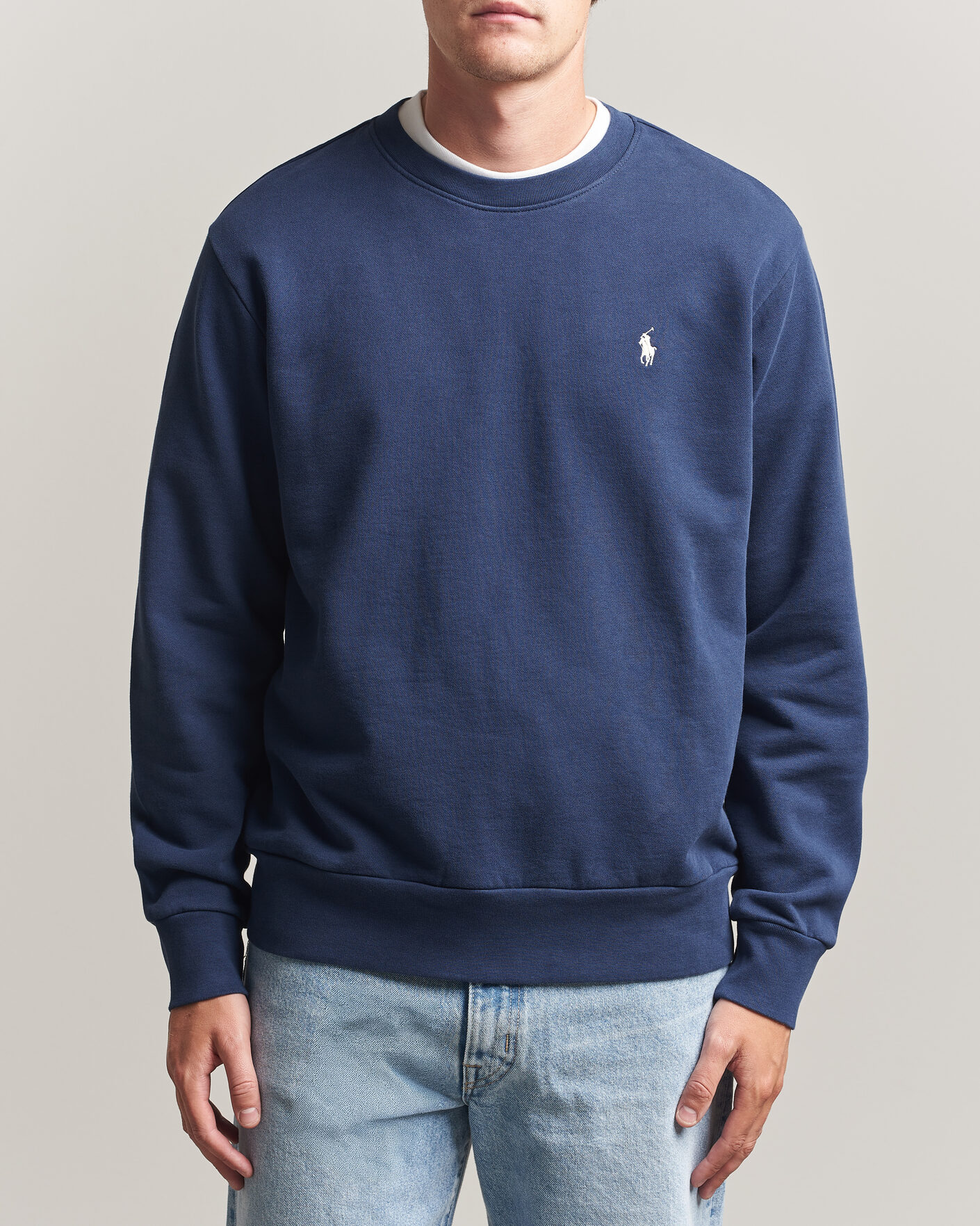 Men | Sweaters & Knitwear | Polo Ralph Lauren | Loopback Terry Sweatshirt Cruise Navy