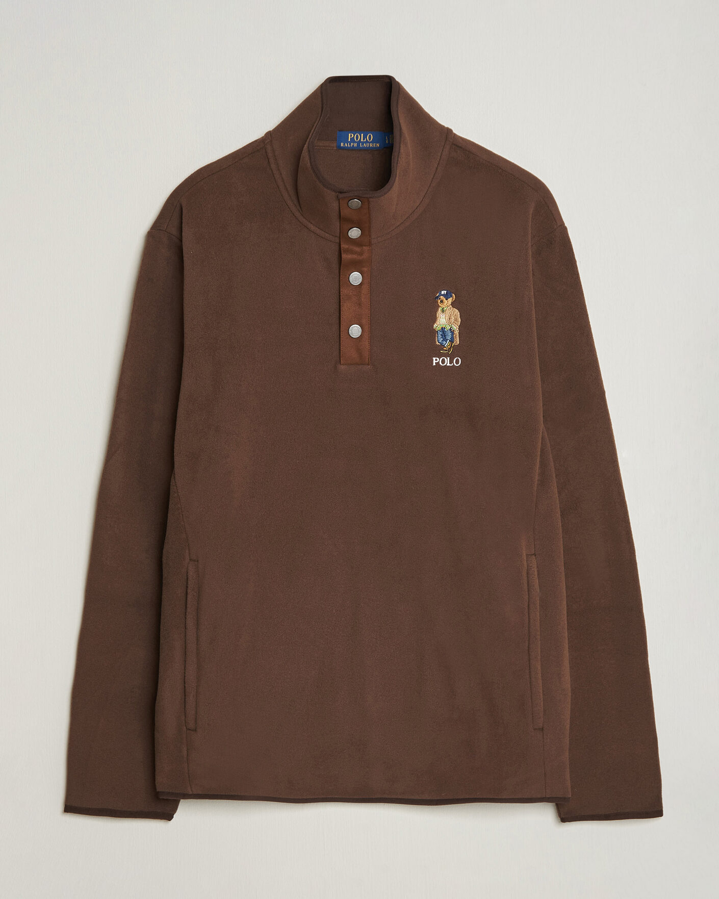 Men | Sweaters & Knitwear | Polo Ralph Lauren | Fleece Pullover Sweatshirt Luggage Brown