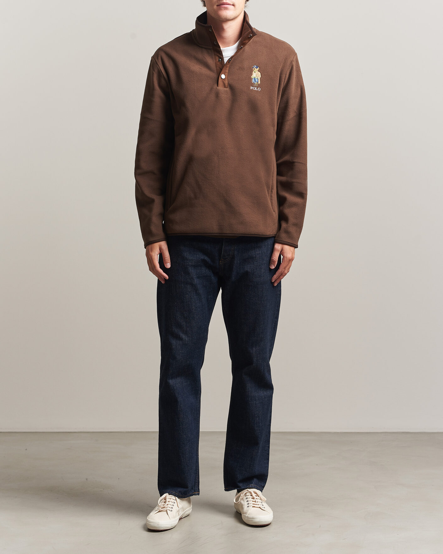 Men | Sweaters & Knitwear | Polo Ralph Lauren | Fleece Pullover Sweatshirt Luggage Brown