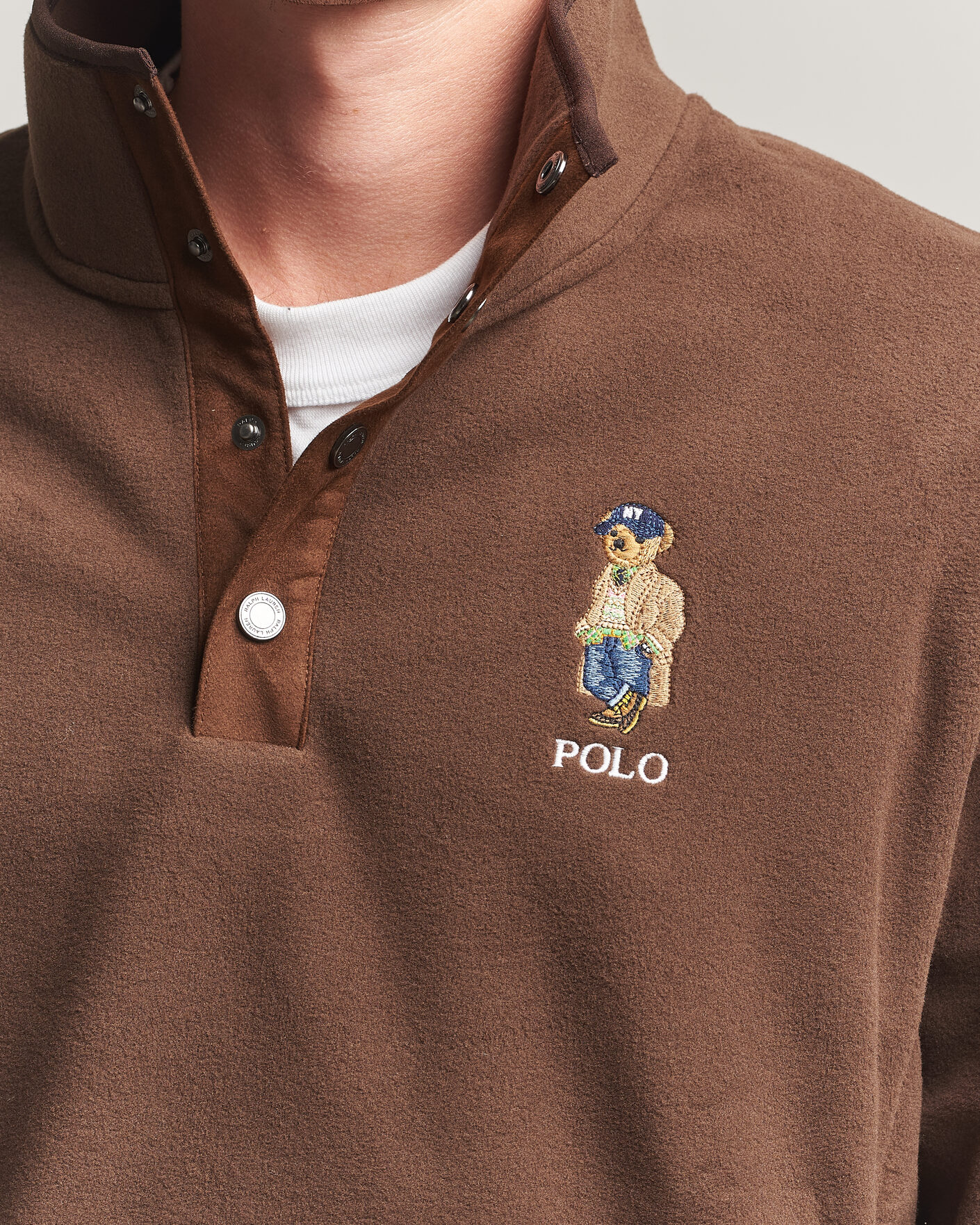 Men | Sweaters & Knitwear | Polo Ralph Lauren | Fleece Pullover Sweatshirt Luggage Brown