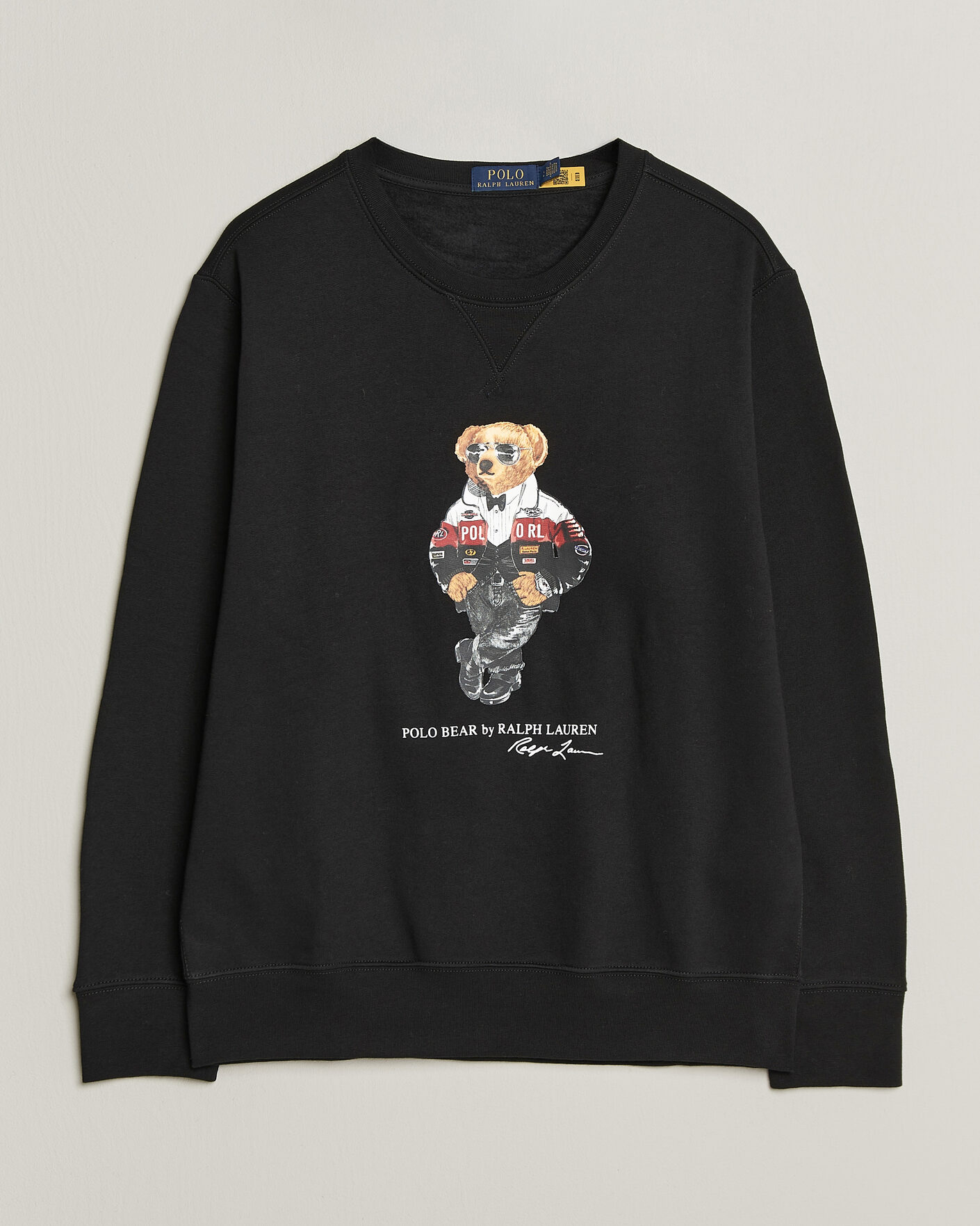 Men | Sweaters & Knitwear | Polo Ralph Lauren | Fleece Bear Sweatshirt Polo Black