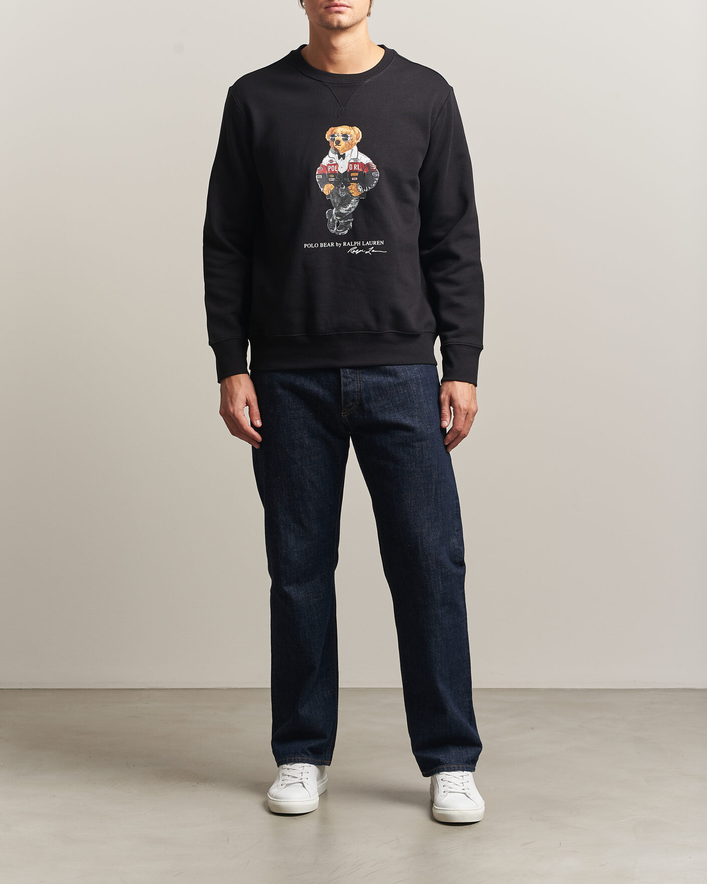 Men | Sweaters & Knitwear | Polo Ralph Lauren | Fleece Bear Sweatshirt Polo Black