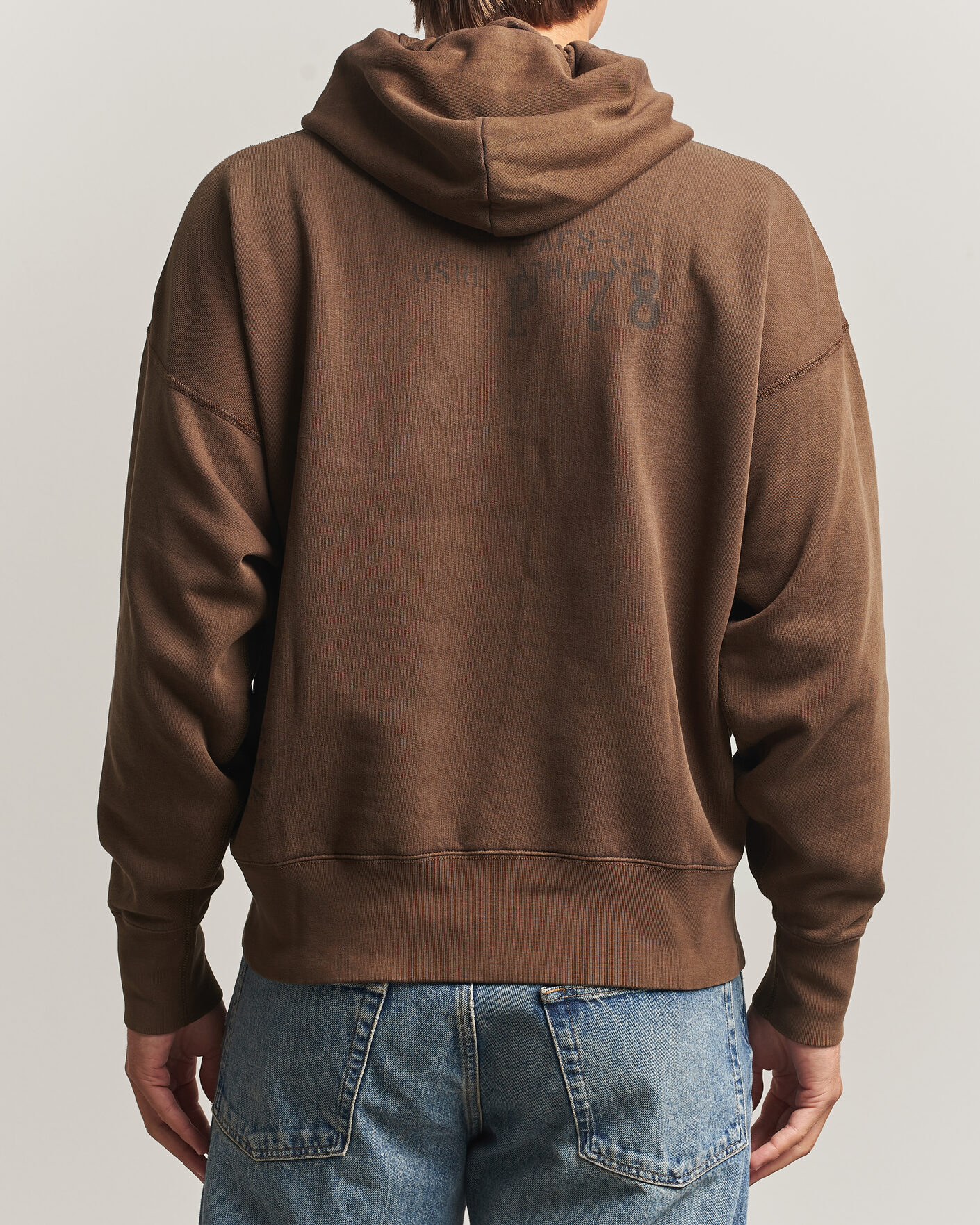 Men | Sweaters & Knitwear | Polo Ralph Lauren | Fleece Printed Hoodie Court Brown