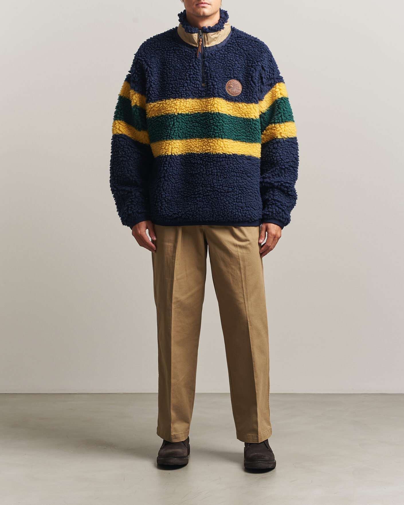 Men | Sweaters & Knitwear | Polo Ralph Lauren | Shaggy Hi Pile Pullover Cruise Navy