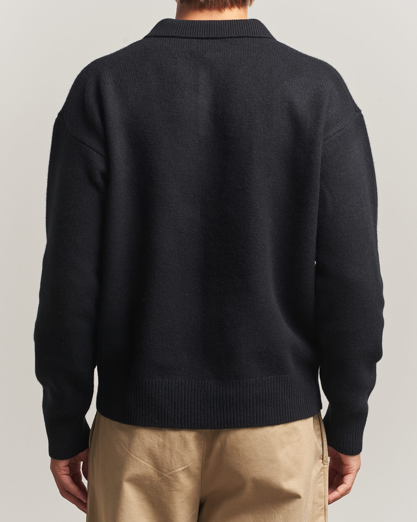 Men | Sweaters & Knitwear | Polo Ralph Lauren | Wool/Alpaca Rugby Sweater Polo Black