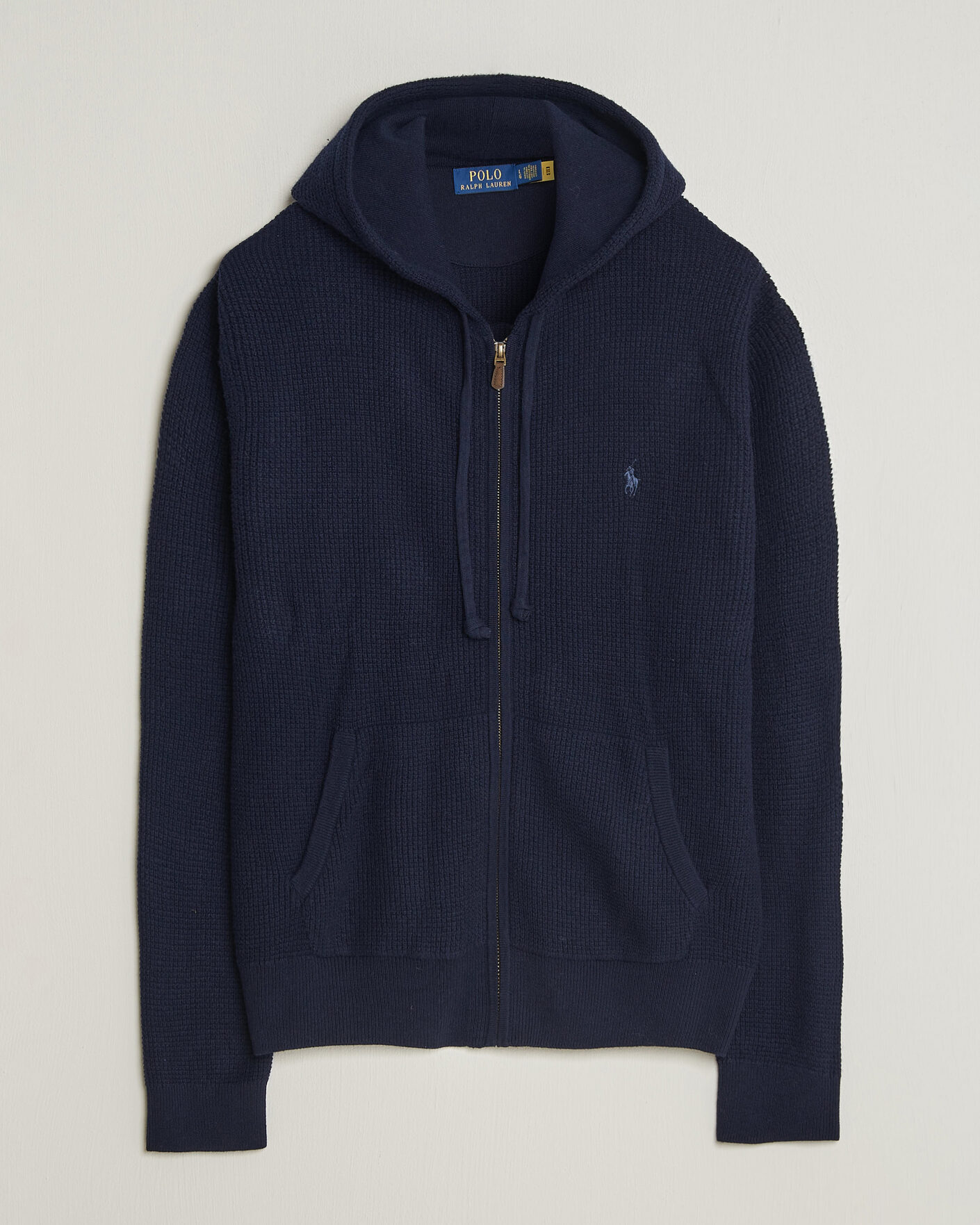 Polo Ralph Lauren Cotton/Wool Full-Zip Hoodie Hunter Navy at