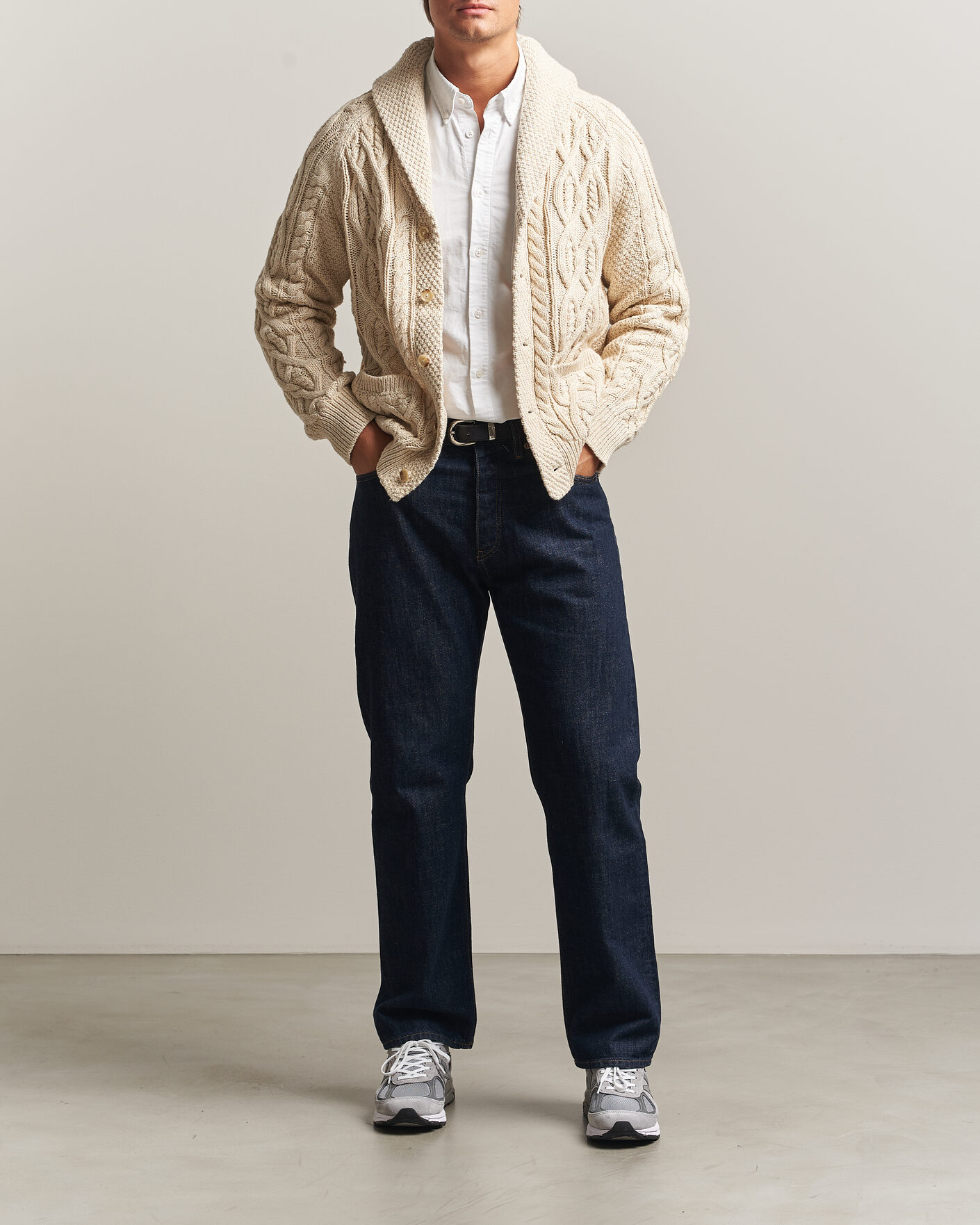 Men | Sweaters & Knitwear | Polo Ralph Lauren | Cotton Marl Cardigan Oatmeal Combo
