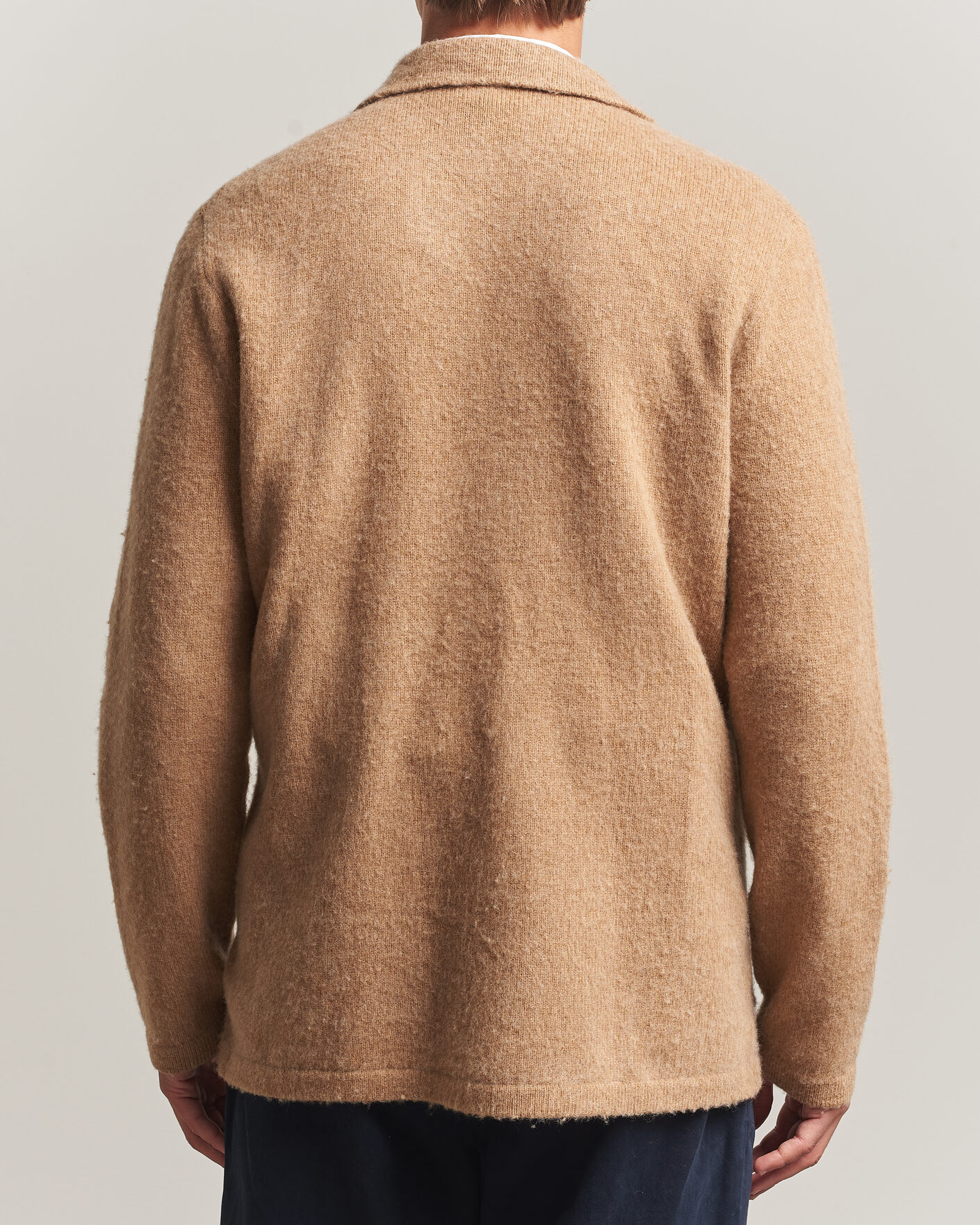 Men | Sweaters & Knitwear | Polo Ralph Lauren | DB Wool/Cashmere Cardigan Crouton Tan Heather