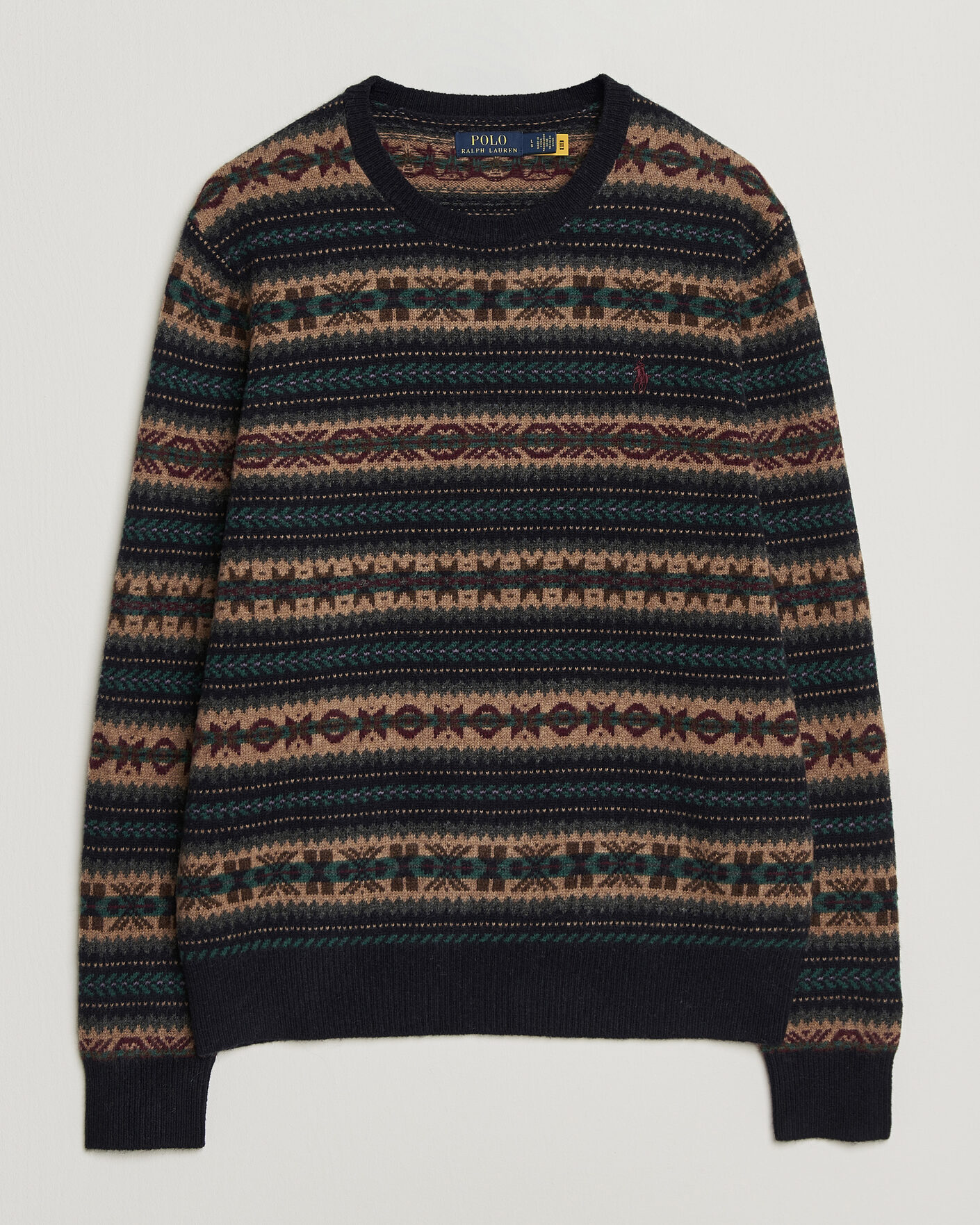 Men | Sweaters & Knitwear | Polo Ralph Lauren | Fair Isle Wool Sweater Navy Combo