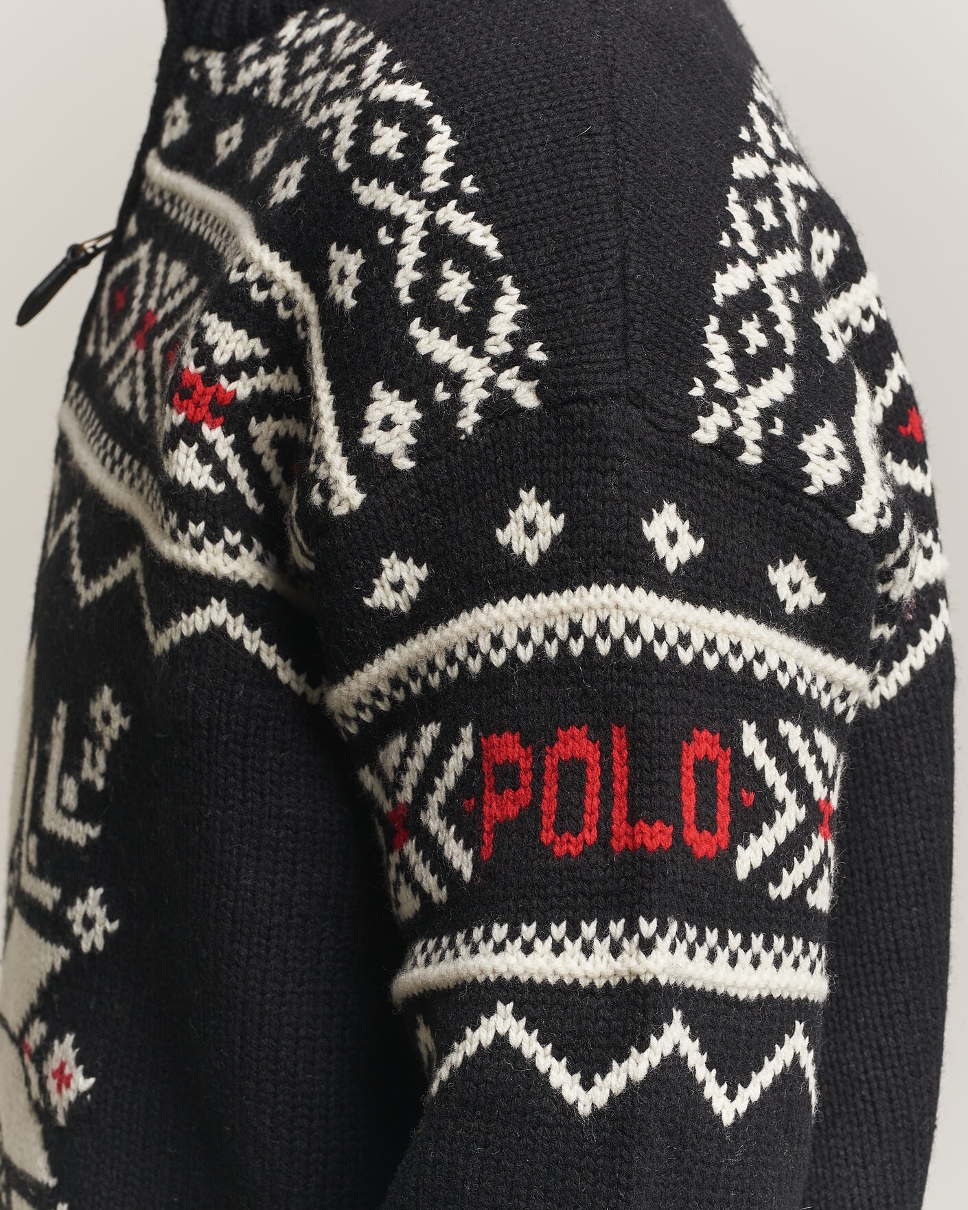 Men | Sweaters & Knitwear | Polo Ralph Lauren | Wool Cotton Blend Sweater Black Combo