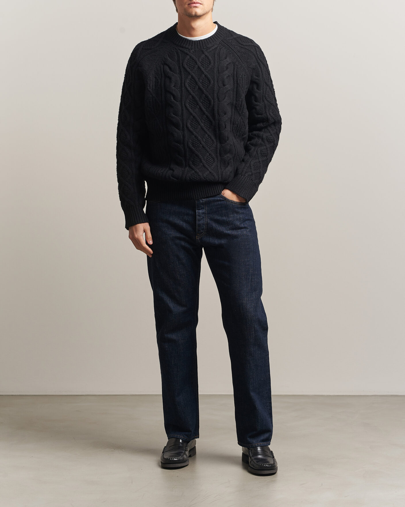Men | Sweaters & Knitwear | Polo Ralph Lauren | Wool/Alpaca Pullover Polo Black