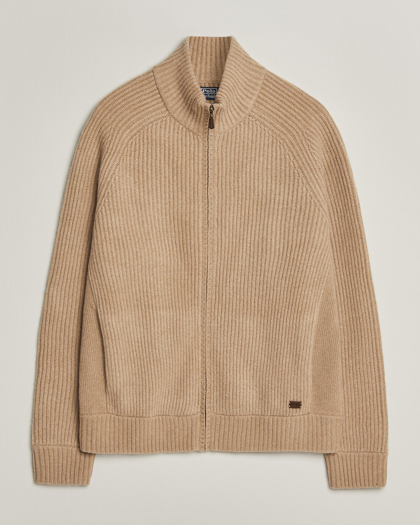 Men | Sweaters & Knitwear | Polo Ralph Lauren | Wool/Cashmere Full-Zip Camel Melange