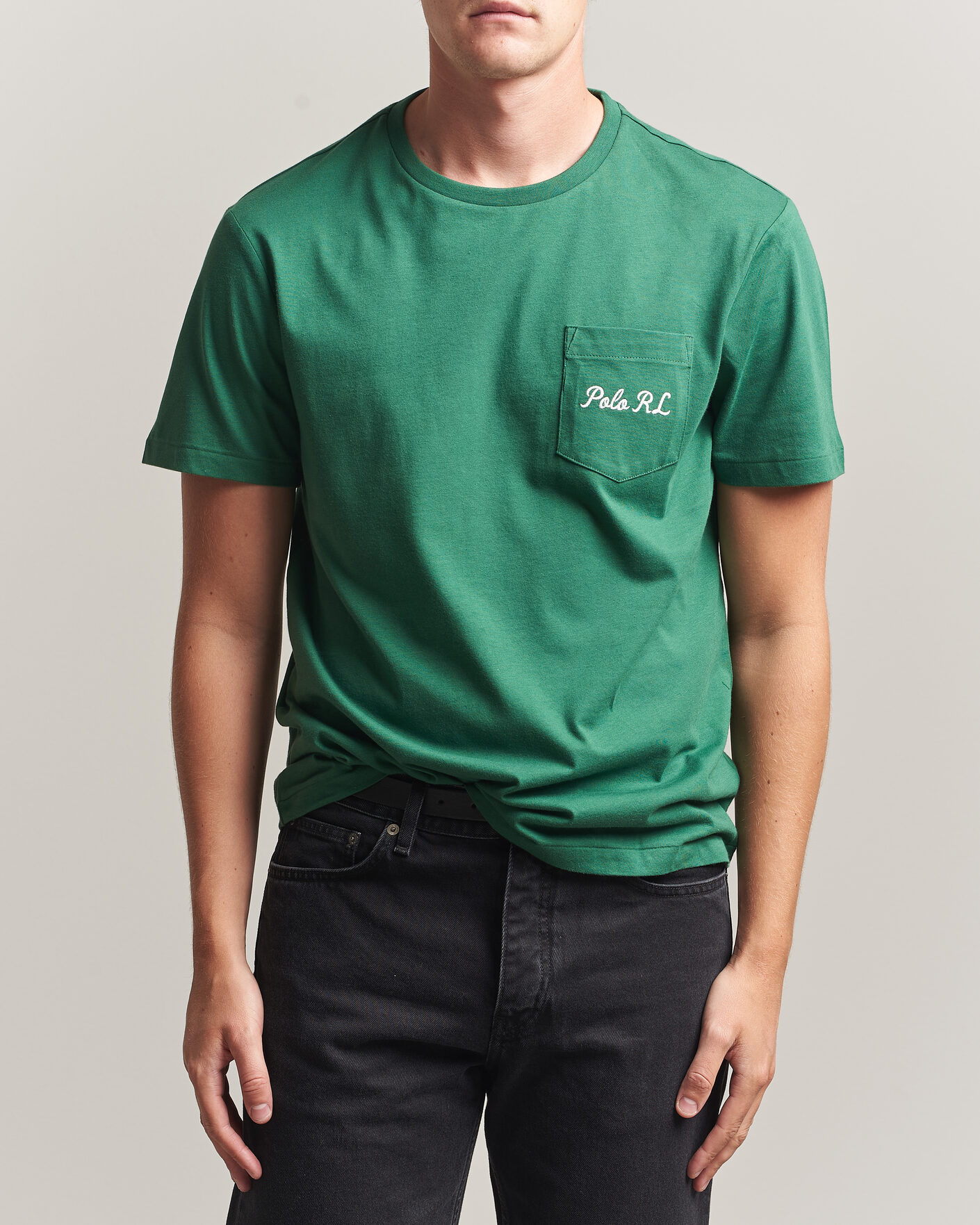 Men | T-Shirts | Polo Ralph Lauren | Custom Slit Fit Bear T-Shirt Verano Green