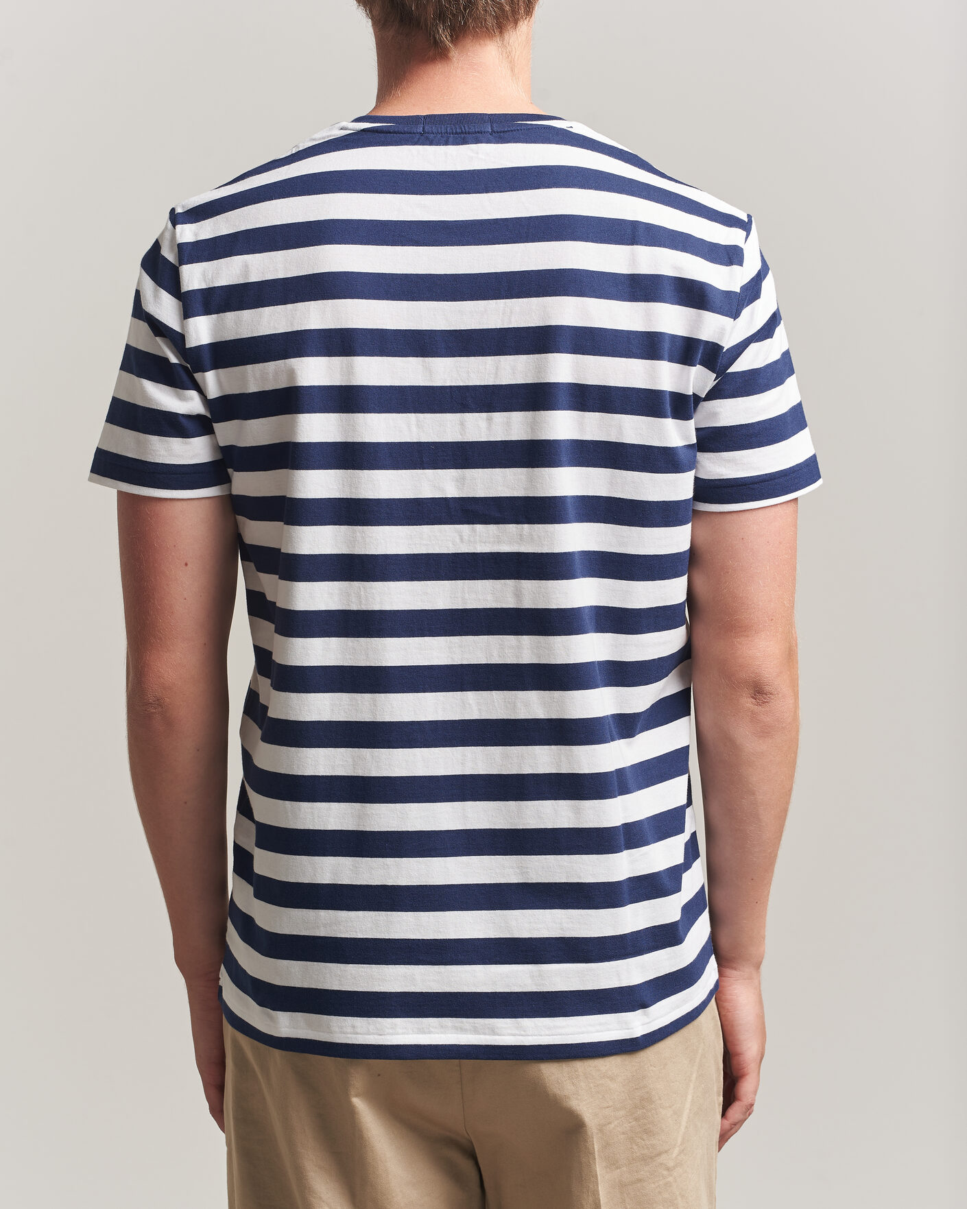 Men | T-Shirts | Polo Ralph Lauren | Custom Slim Fit Striped T-Shirt Newport Navy
