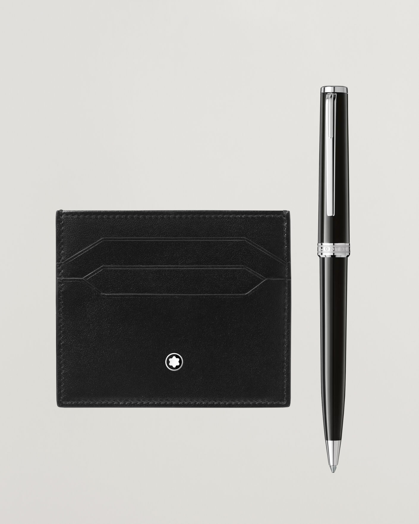 Men | Pens | Montblanc | SET BP PIX Black + MST Card Holder 6C Bk