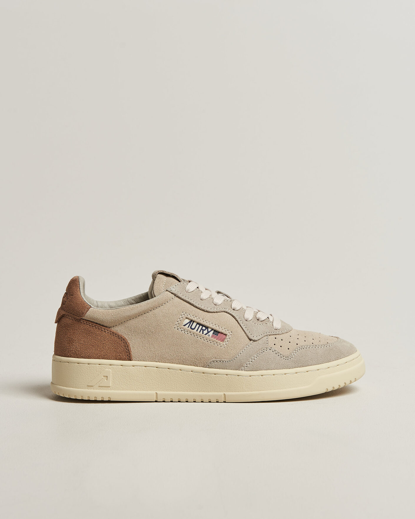 Men | Sneakers | Autry | Medalist Low Suede Mix Sneaker Brown/Beige/White