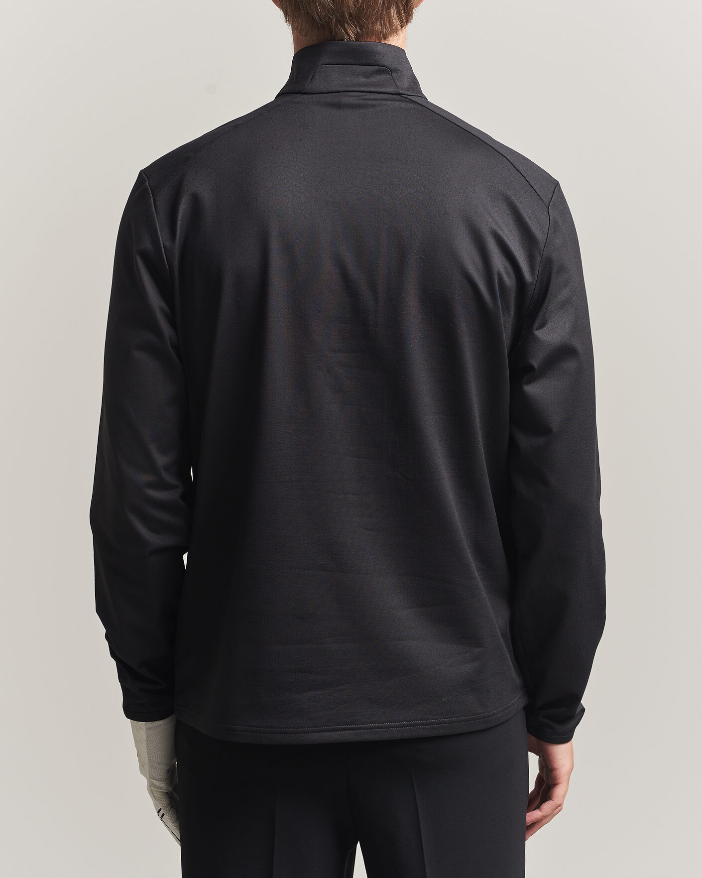Men | Golf Clothing | Polo Ralph Lauren | Luxury Jersey Half Zip Polo Black