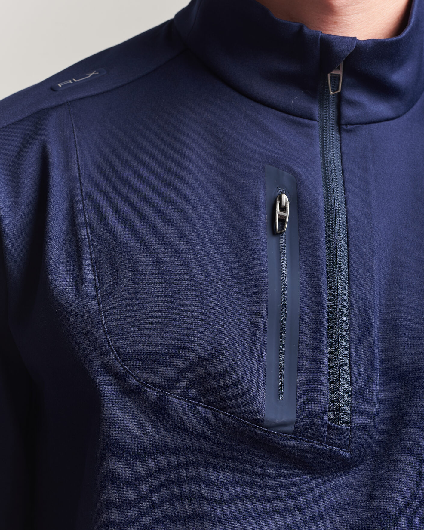 Men | Golf Clothing | Polo Ralph Lauren | Luxury Jersey Half Zip Refined Navy