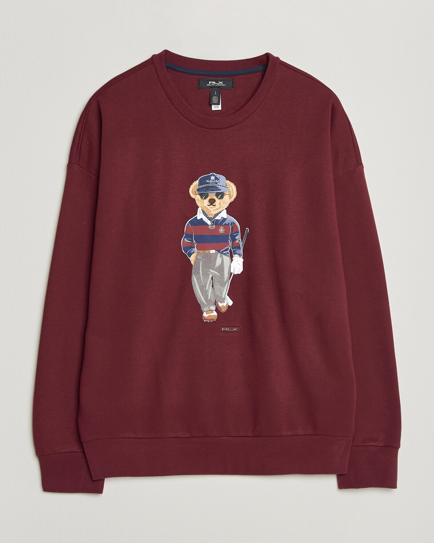 Men | Sweaters & Knitwear | RLX Ralph Lauren | Polo Ralph Lauren Magic Fleece Bear Sweatshirt Classic Wine