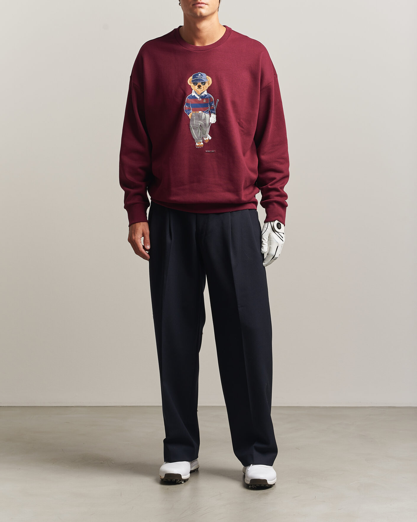 Men | Sweaters & Knitwear | RLX Ralph Lauren | Polo Ralph Lauren Magic Fleece Bear Sweatshirt Classic Wine