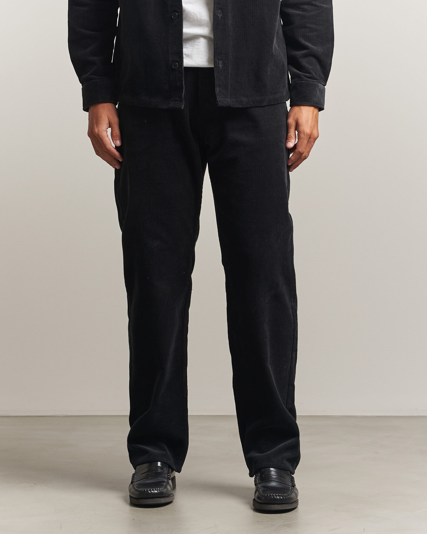 Men | Trousers | Samsøe Samsøe | Eddie Corduroy Trousers Black