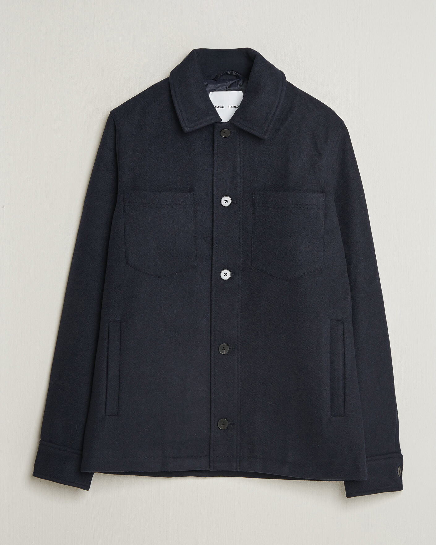 Men | Coats & Jackets | Samsøe Samsøe | Pally Padded Shirt Jacket Salute Navy