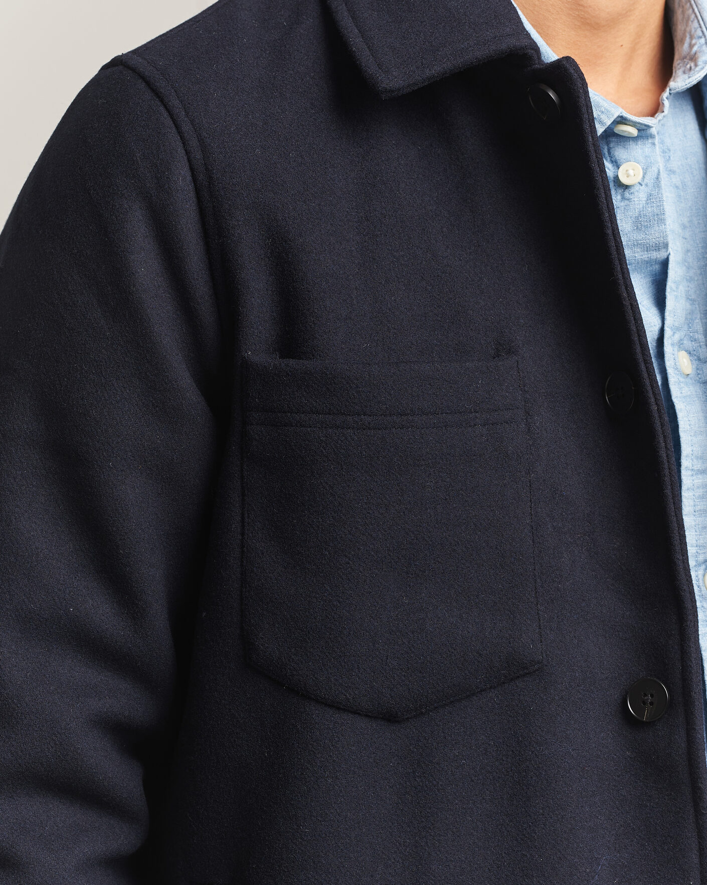 Men | Coats & Jackets | Samsøe Samsøe | Pally Padded Shirt Jacket Salute Navy