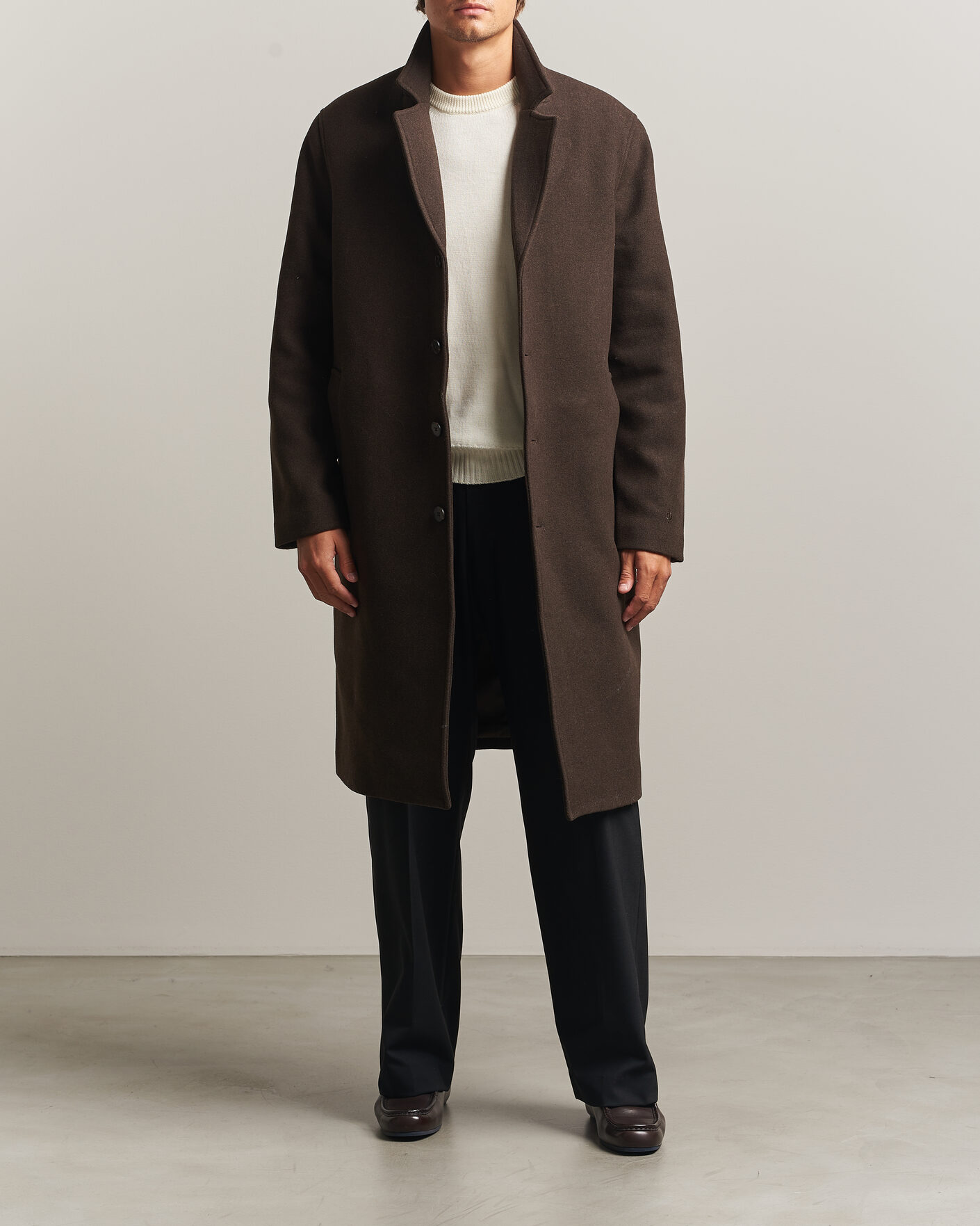 Men | Coats & Jackets | Samsøe Samsøe | Falco Wool Coat Delicioso