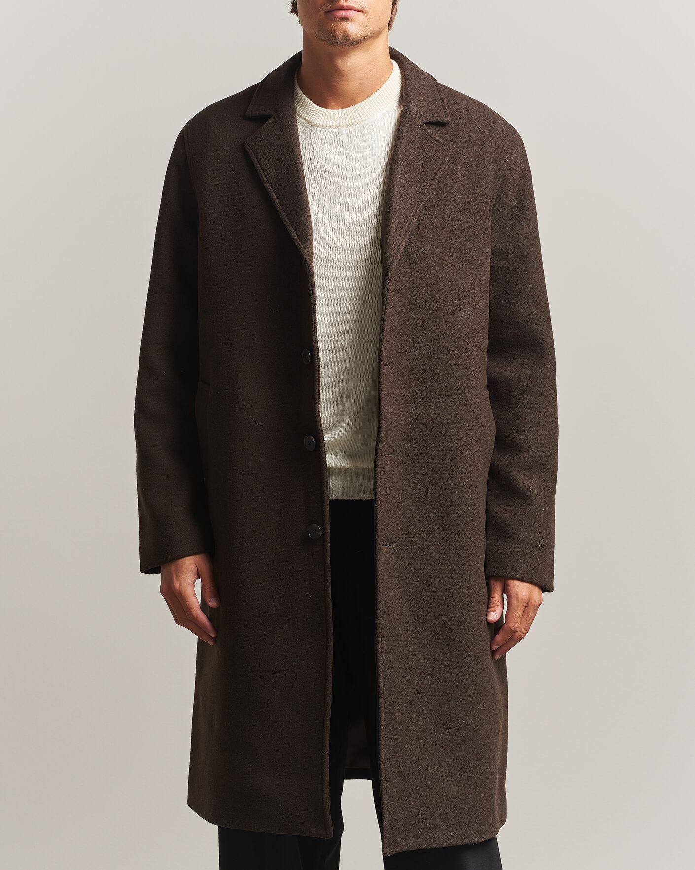 Men | Coats & Jackets | Samsøe Samsøe | Falco Wool Coat Delicioso
