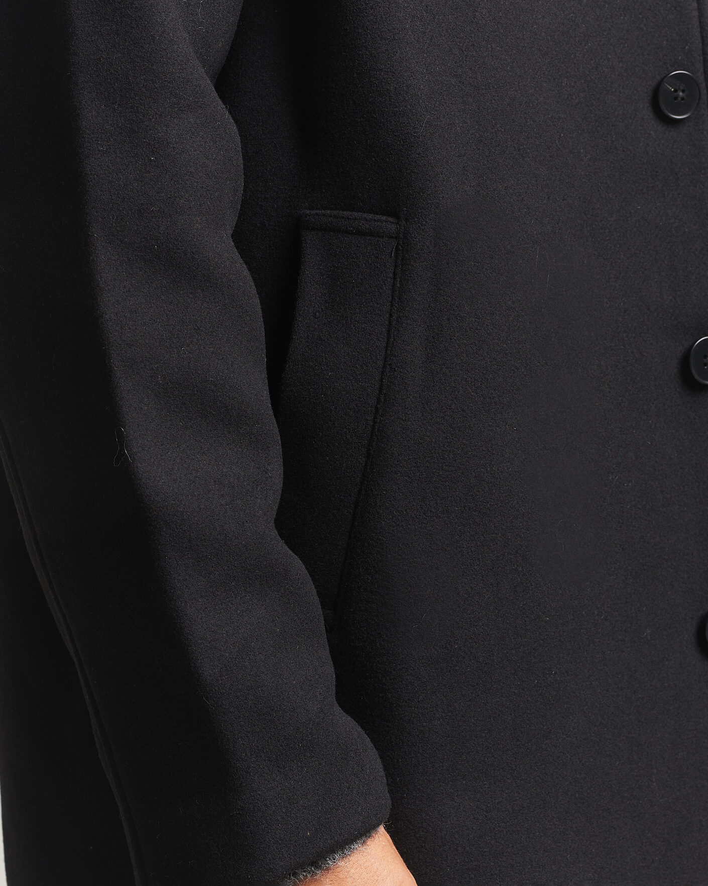 Men | Coats & Jackets | Samsøe Samsøe | Falco Wool Coat Black