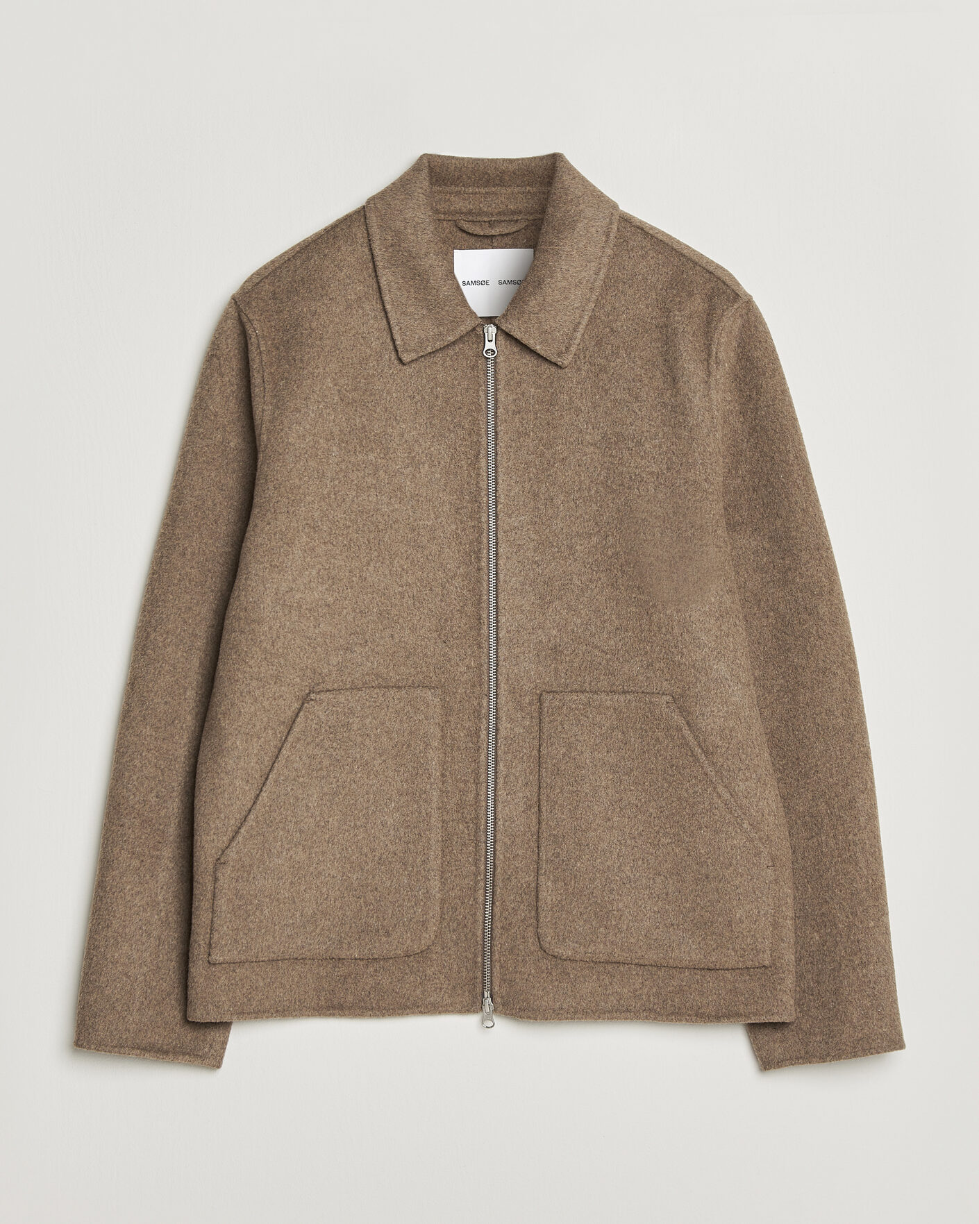 Men | Coats & Jackets | Samsøe Samsøe | Paulo Wool Shirt Jacket Lead Gray Melange