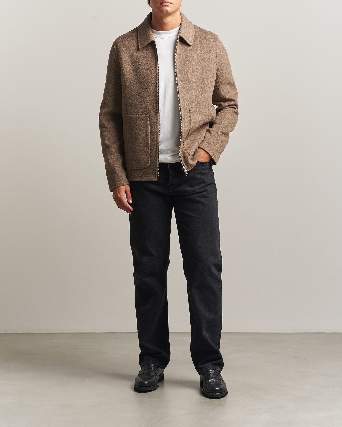Men | Coats & Jackets | Samsøe Samsøe | Paulo Wool Shirt Jacket Lead Gray Melange