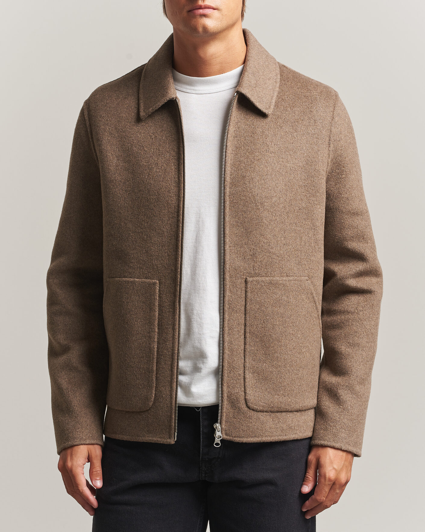 Men | Coats & Jackets | Samsøe Samsøe | Paulo Wool Shirt Jacket Lead Gray Melange