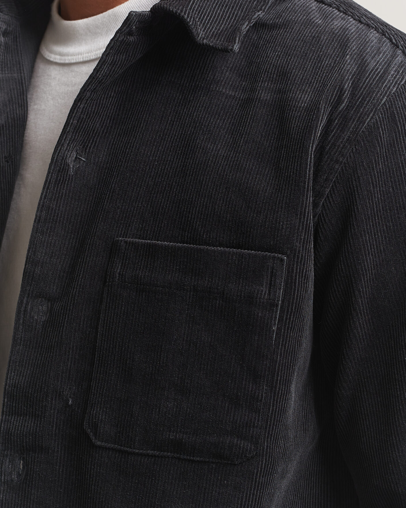 Men | Shirts | Samsøe Samsøe | Damon Corduroy Overshirt Black