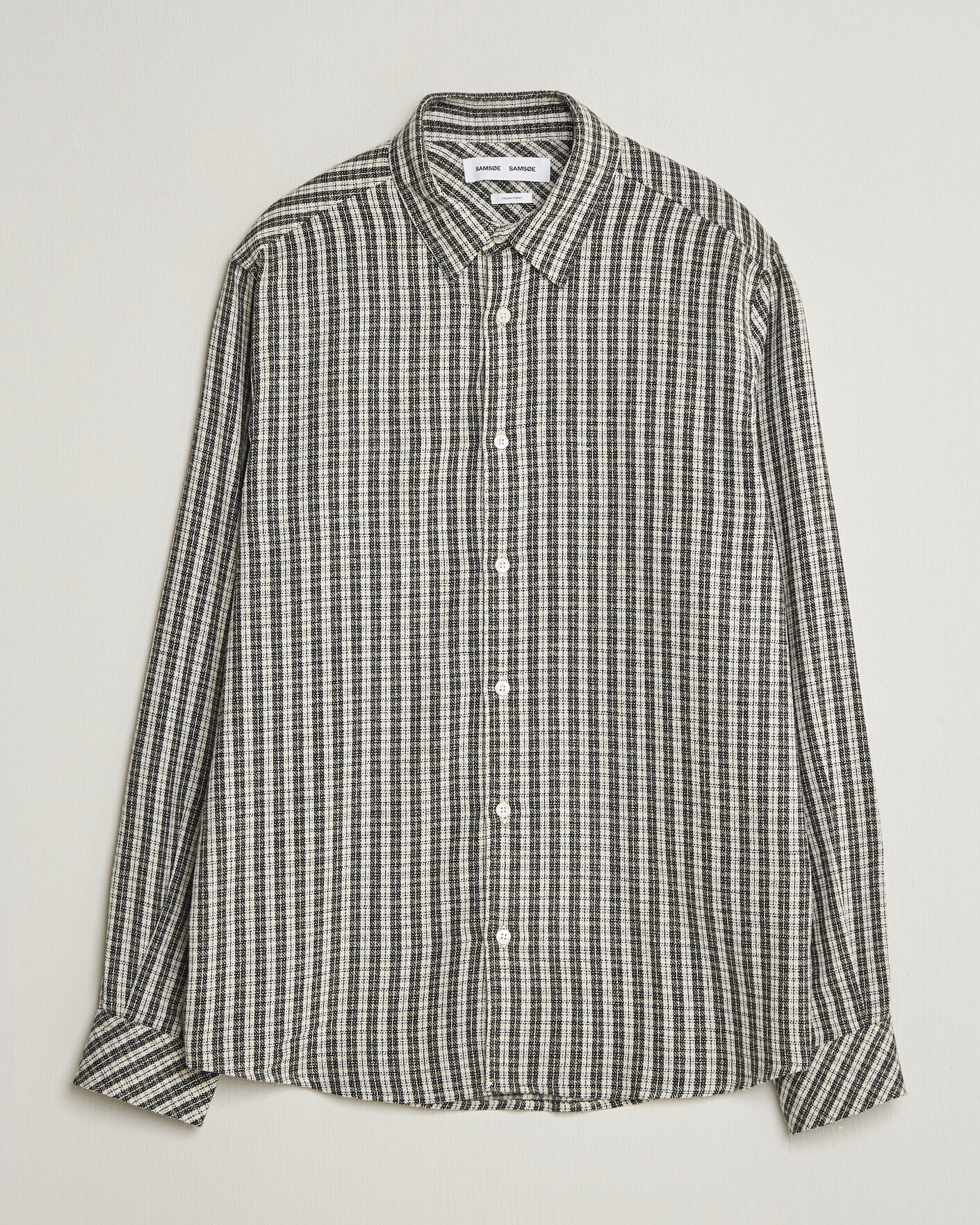 Men | Shirts | Samsøe Samsøe | Ryan Brushed Cotton Checked Shirt Brown
