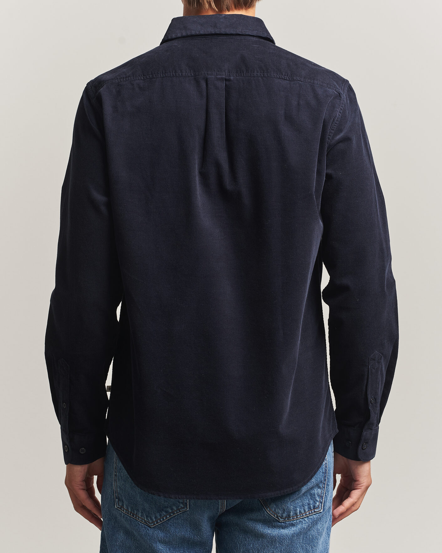 Men | Shirts | Samsøe Samsøe | Liam Baby Cord Shirt Salute Navy